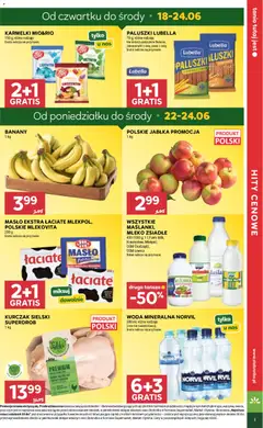 Pogląd oferty "Stokrotka gazetka" - ważna od 18.06.2026 | Strona: 5 | Produkty: Stokrotka, Masło, Jabłka, Woda