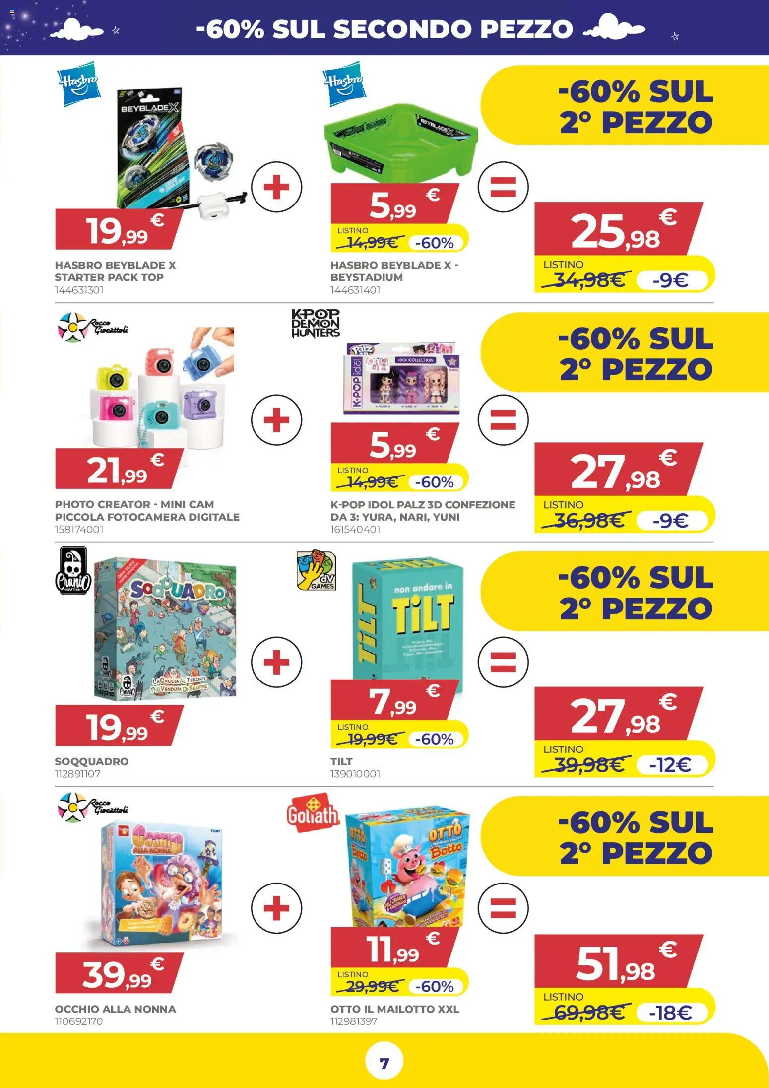 Volantino Toys Center del 16/07/2026 | Pagina: 7 | Prodotti: Top, Fotocamera