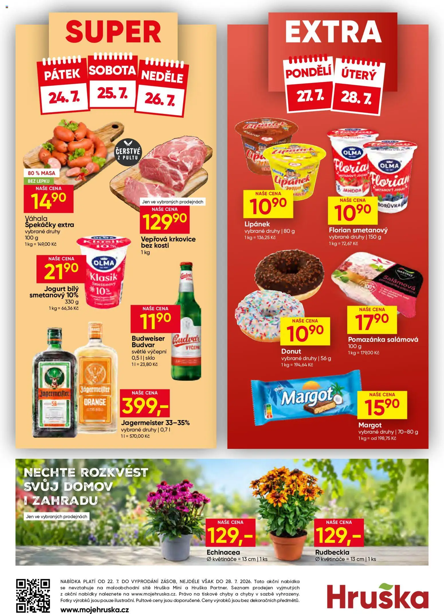 Hruška leták od 22.07.2026 | Strana: 12 | Produkty: Donut, Jogurt, Špekáčky, Pomazánka