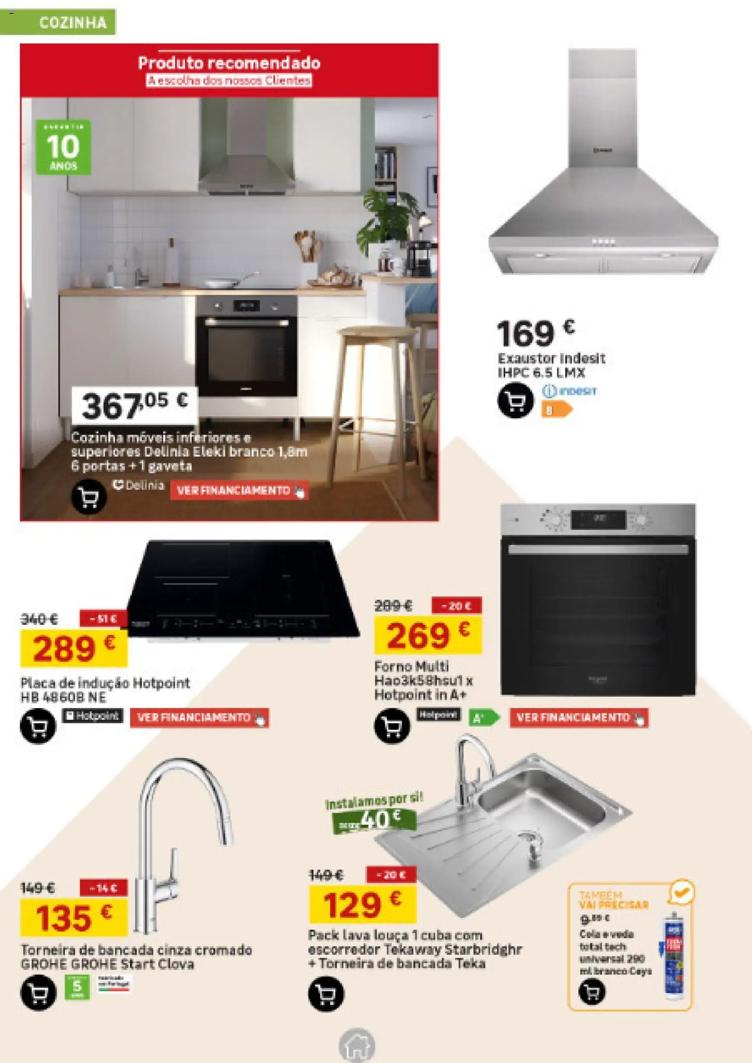 Leroy Merlin Catálogo Açores │ válido de 23/07/2026 | Página: 15 | Produtos: Forno, Bancada, Torneira, Portas