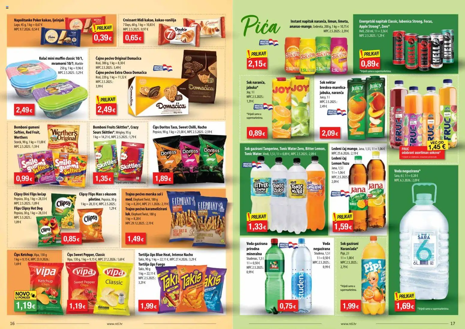 NTL katalog | vrijedi od 21.10.2026 | Stranica: 9 | Proizvodi: Sok, Ledeni čaj, Bomboni, Sol