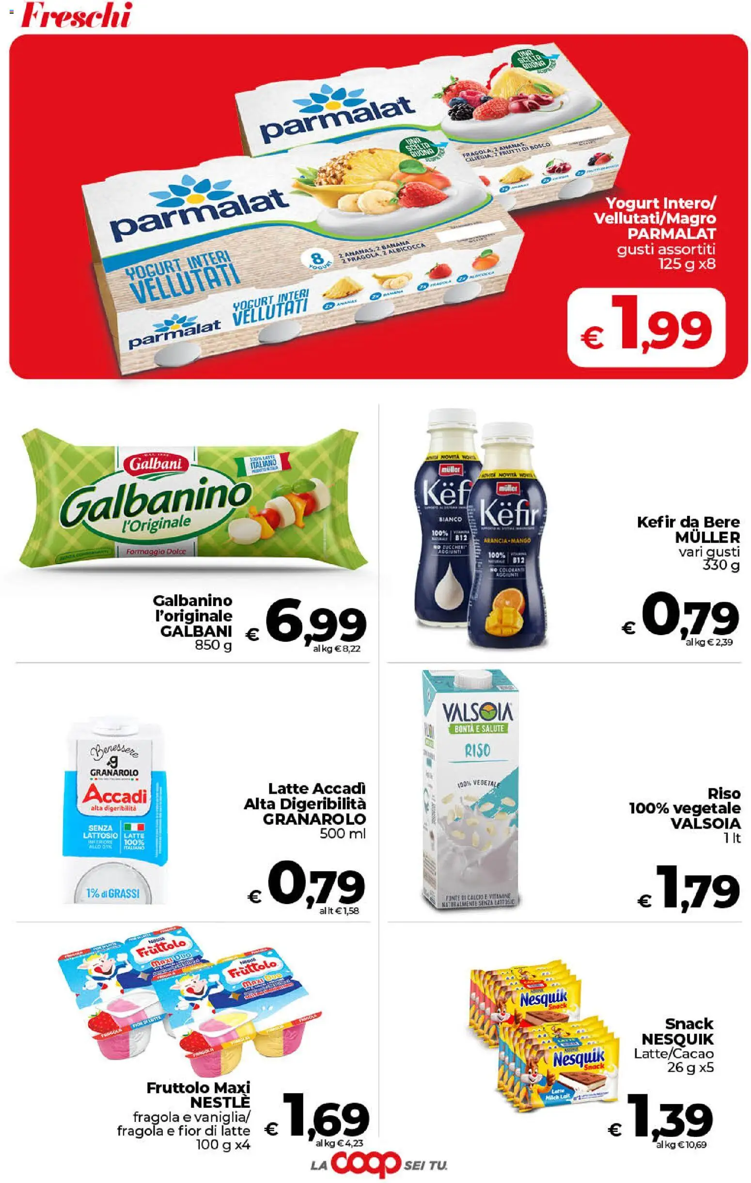 Volantino COOP del 11/08/2026 | Pagina: 13 | Prodotti: Kefir, Frutti di bosco, Riso, Mango