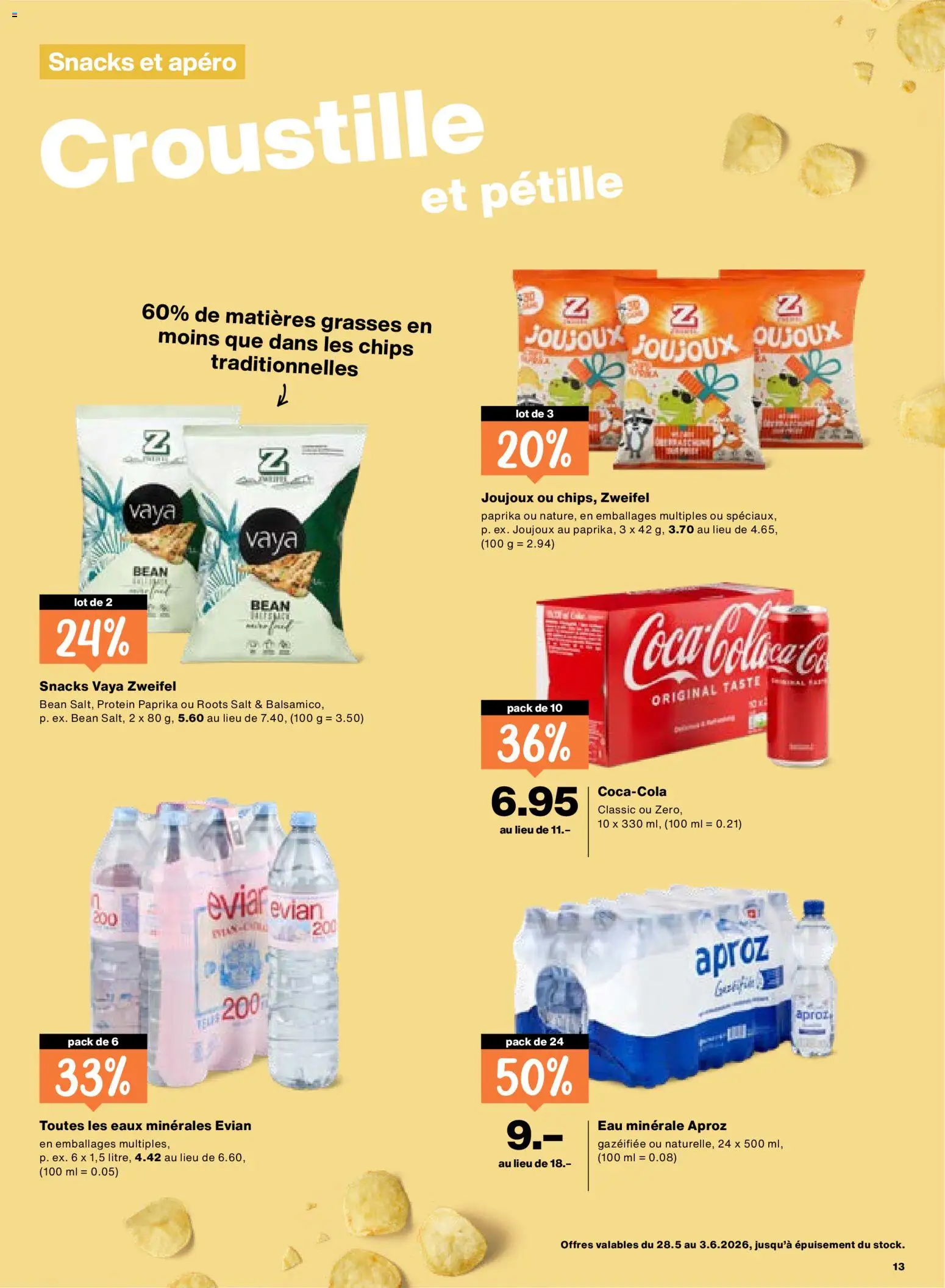 Migros aktionen FR – gültig ab 28.05.2026 | Seite: 13 | Produkte: Chips