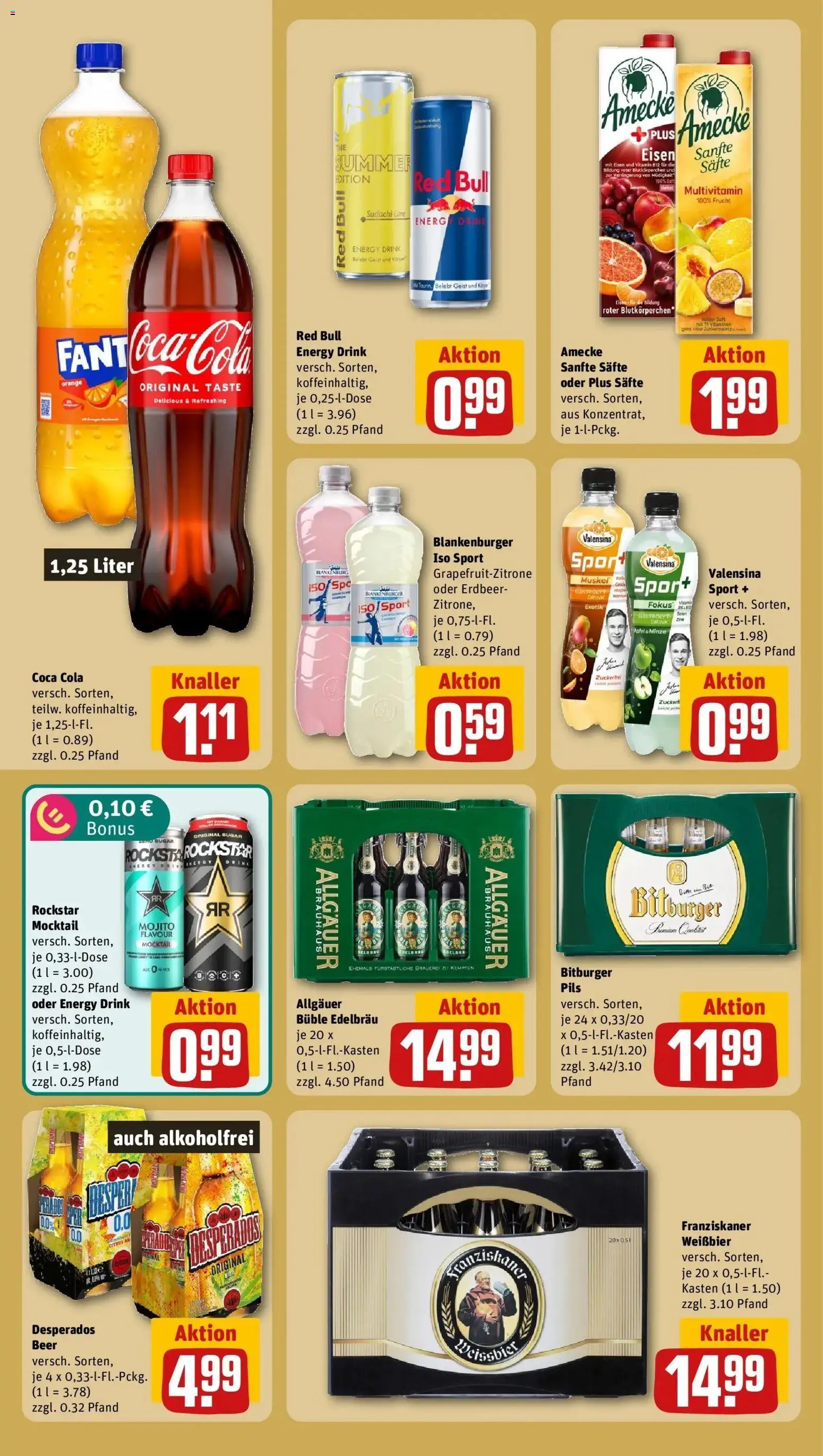 REWE Prospekt ab 03.08.2026 zum Blättern » Angebote | Seite: 20 | Produkte: Bitburger, Red bull, Cola, Energy