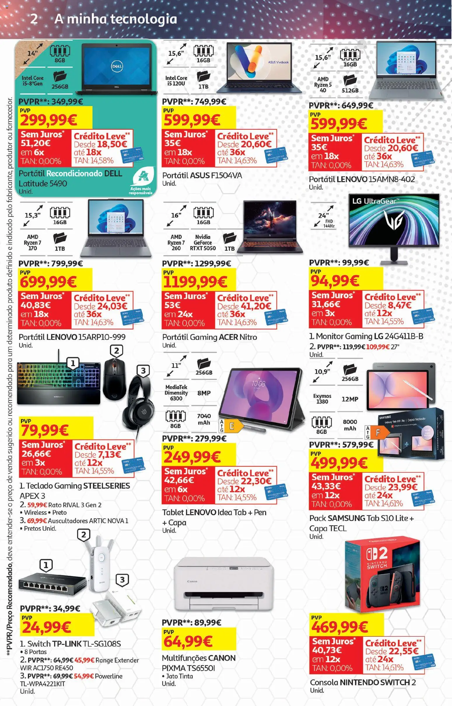 Auchan - Festa de Verão │ válido de 05/08/2026 | Página: 31 | Produtos: Monitor, Teclado, Tinta, Portas