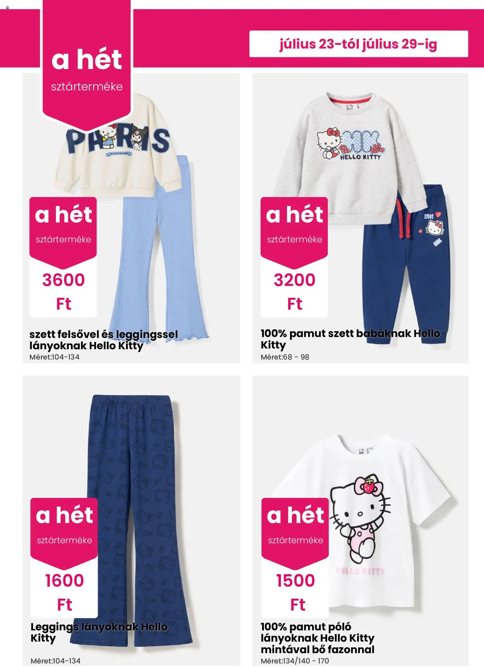 Pepco akciós ujság - amely érvényes a következő dátumtól: 2026.07.23. | Oldal: 2 | Termékek: Leggings