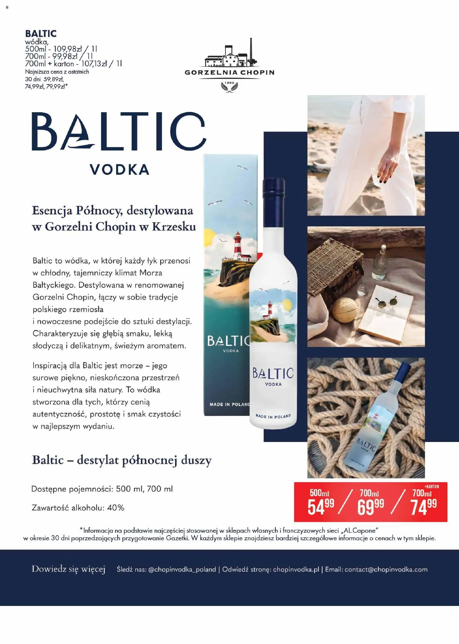 Al.Capone gazetka od 11.05.2026 | Strona: 23 | Produkty: Śledź, Vodka, Wódka
