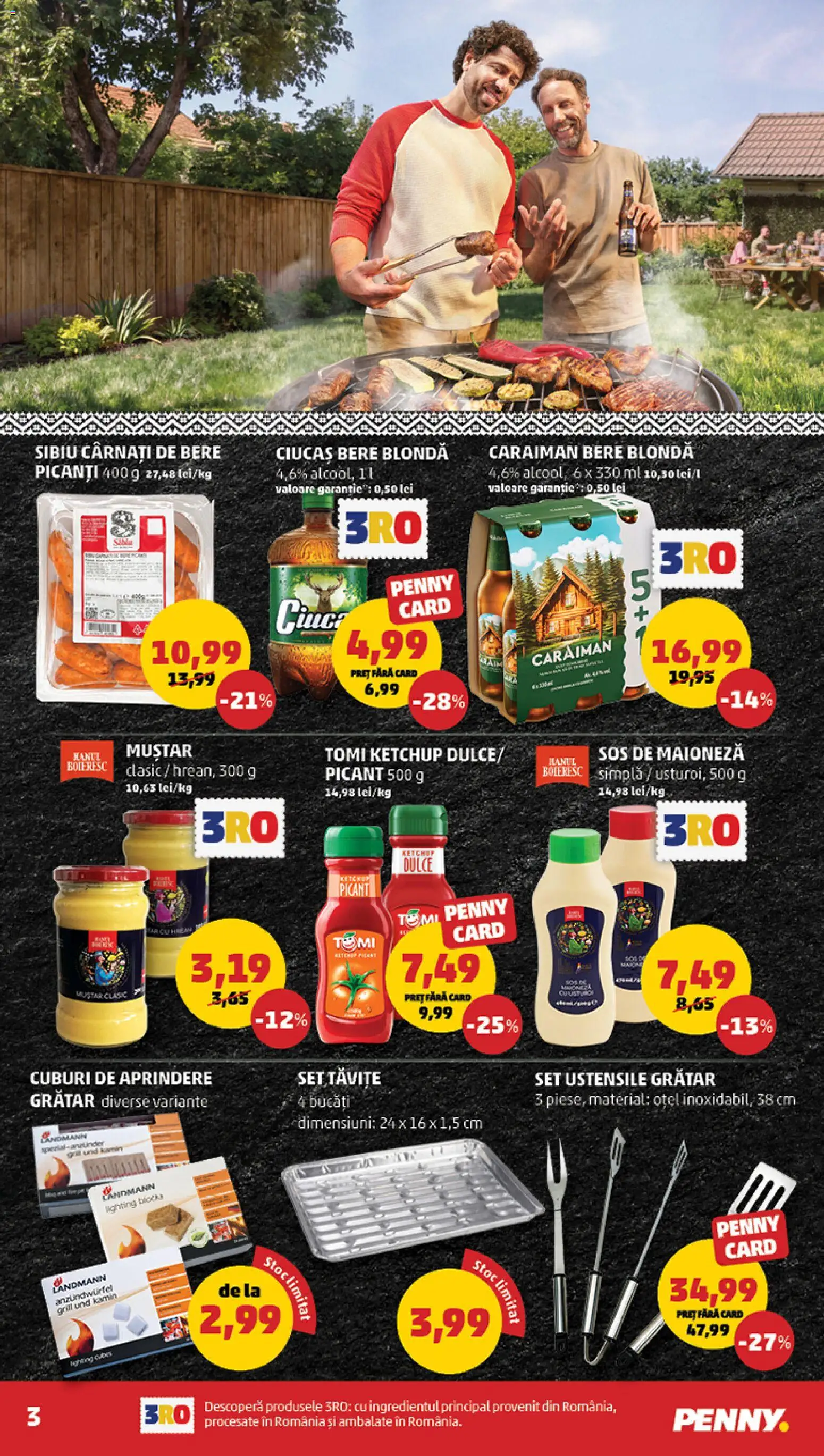 Noul catalog PENNY – valabil de la 20.05.2026 | Pagină: 3 | Produse: Grill, Bere, Muștar, Maioneză