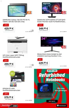 Media Markt Prospekt ab 10.08.2026 gültig | Seite: 17 | Produkte: HP, Epson, Samsung, Monitor
