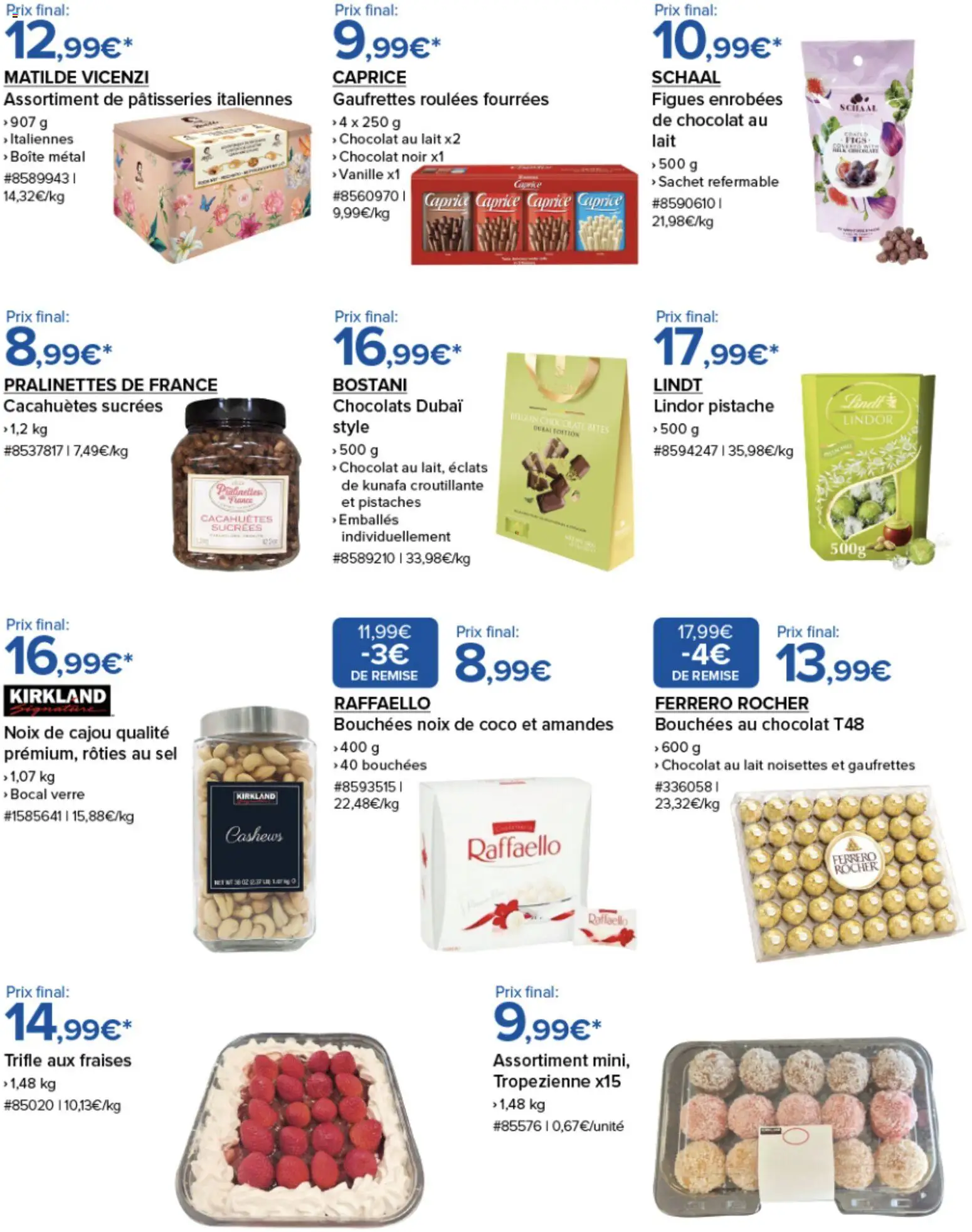 {H1} | Page: 4 | Produits: Noix de coco, Chocolat, Noix, Amandes