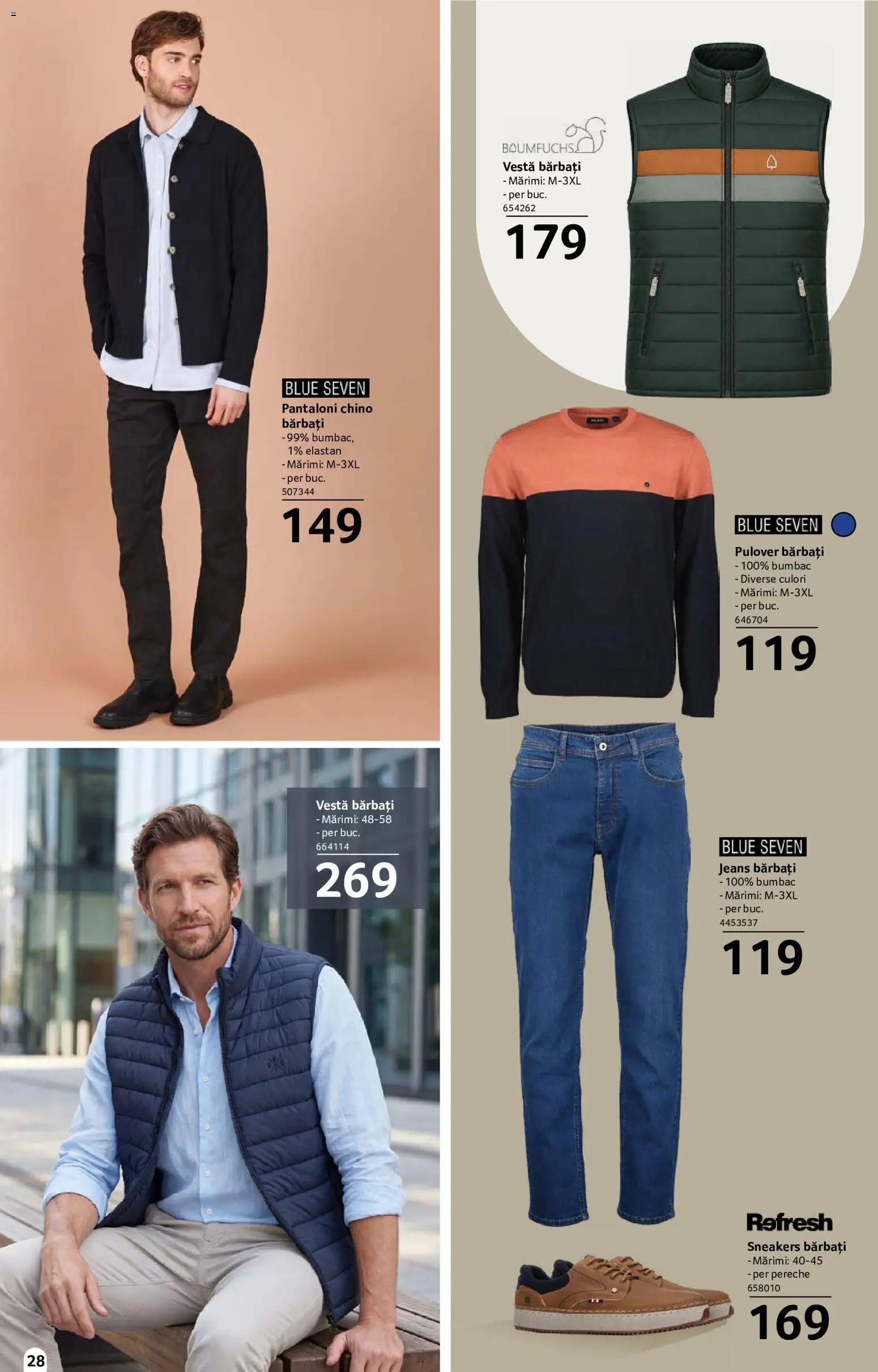 Noul catalog Selgros – valabil de la 18.09.2026 | Pagină: 28 | Produse: Pulover, Vestă, Pantaloni