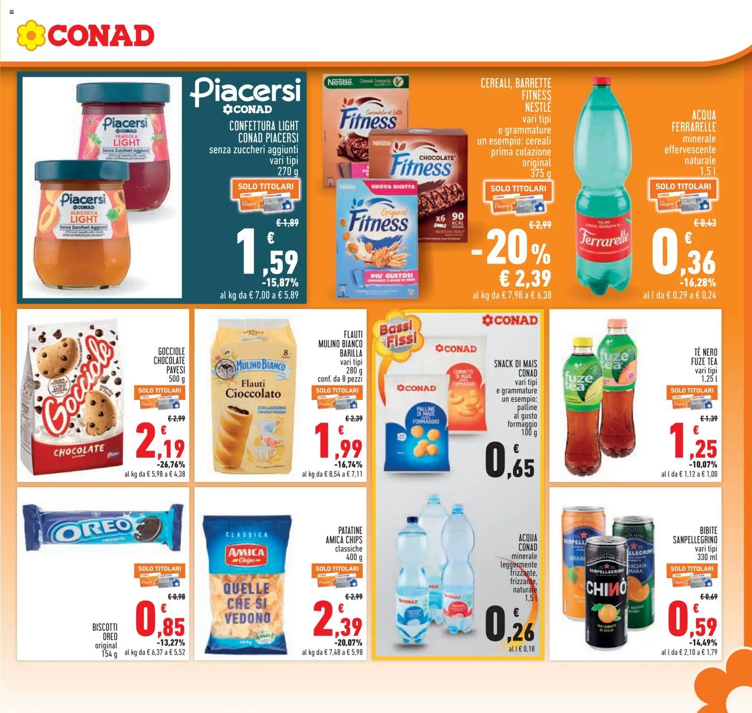 Volantino Conad del 13/08/2026 | Pagina: 13 | Prodotti: Cioccolato, Biscotti, Latte, Mais