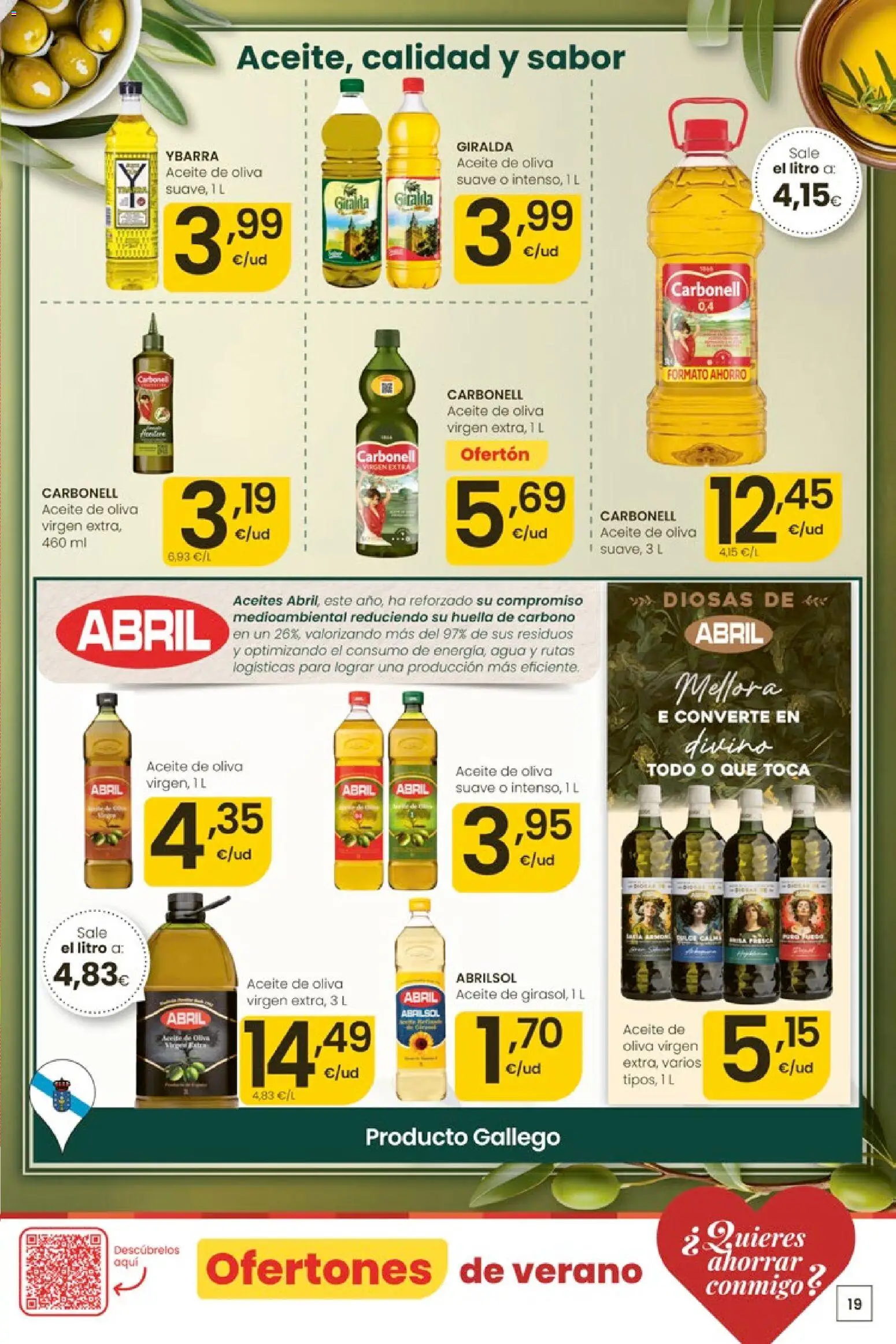 Eroski Ofertones de verano │ válido desde el 28.05.2026 | Página: 19 | Productos: Aceite, Aceite de oliva