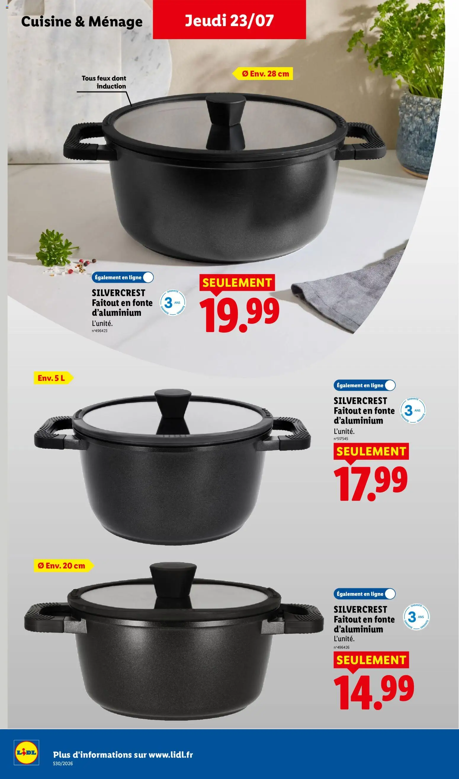 {H1} | Page: 44 | Produits: Couvercle, Faitout, Faitout en fonte, Silvercrest