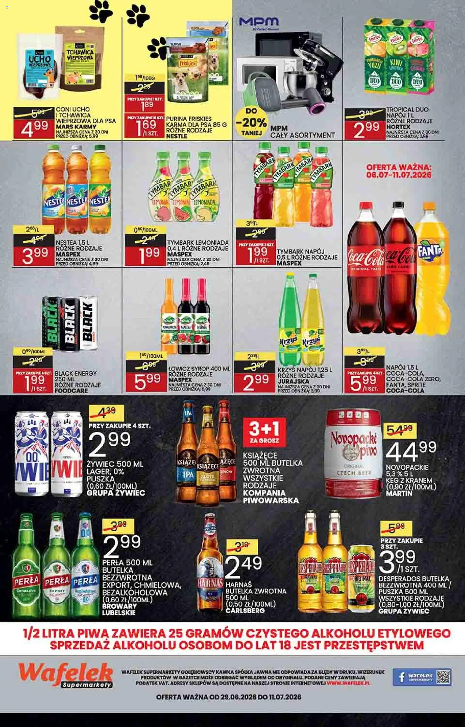 Wafelek gazetka od 29.06.2026 | Strona: 8 | Produkty: Syrop, Harnaś, Karma dla psa, Kiwi