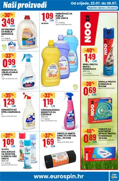 Eurospin Katalog - Pregled kataloga iz trgovine Eurospin, vrijedi od 22.07.2026 | Stranica: 7 | Proizvodi: Omekšivač, Deterdžent, Vreće za smeće