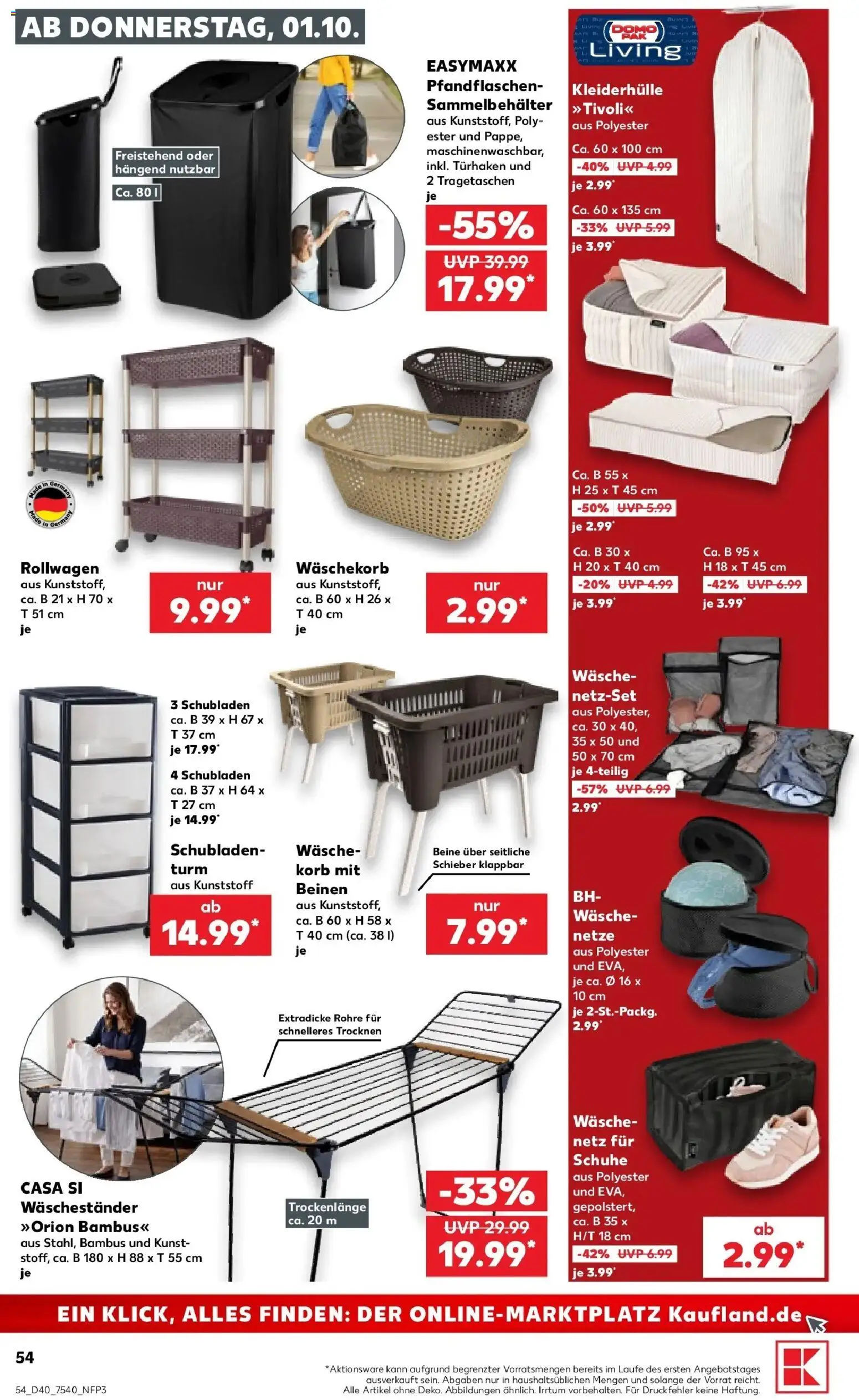 Prospekt Kaufland ab 28.09.2026 » Angebote Online zum Blättern | Seite: 68 | Produkte: Korb, Waschestander