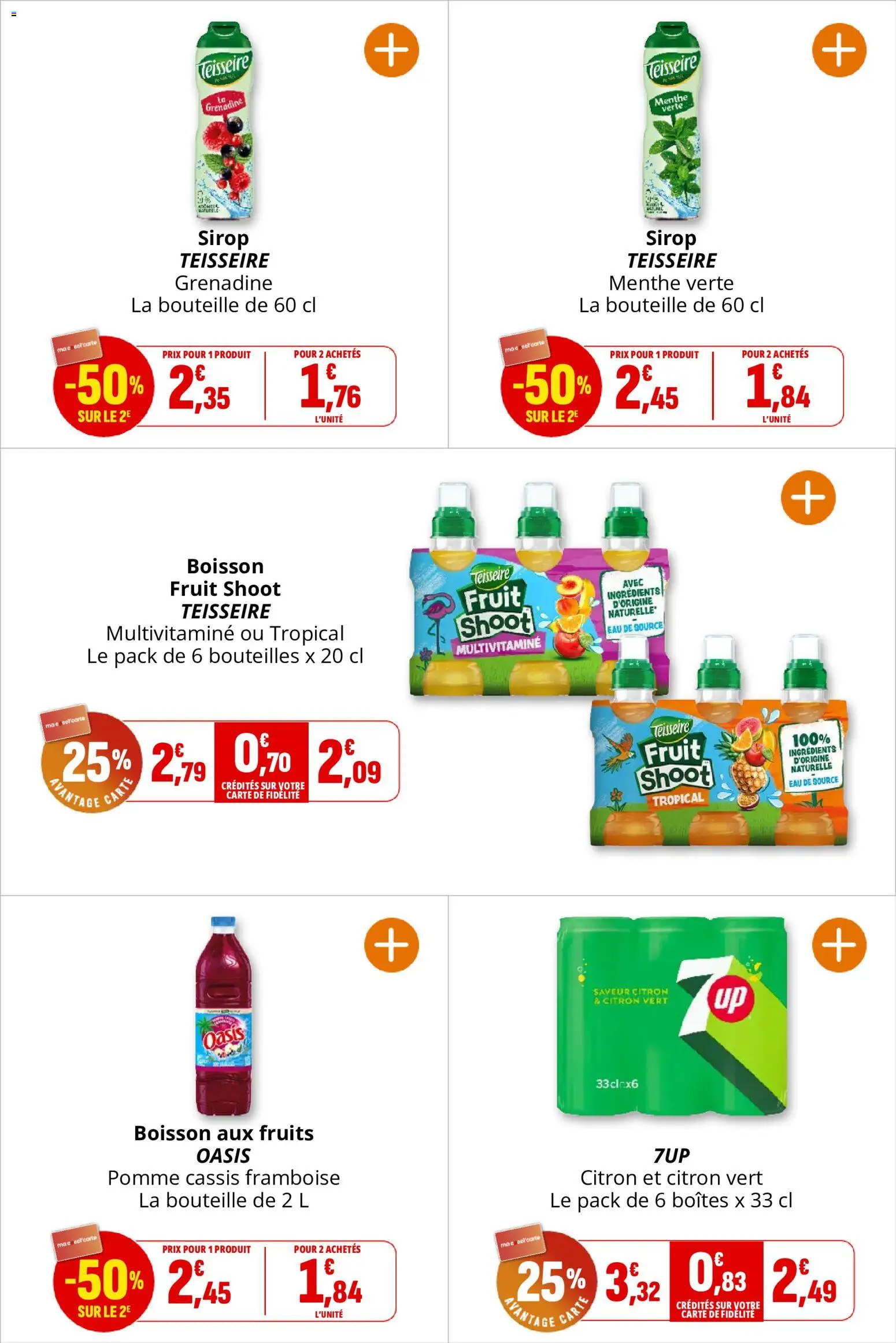 {H1} | Page: 34 | Produits: Boisson aux fruits, Pomme, Eau de source, Bouteille