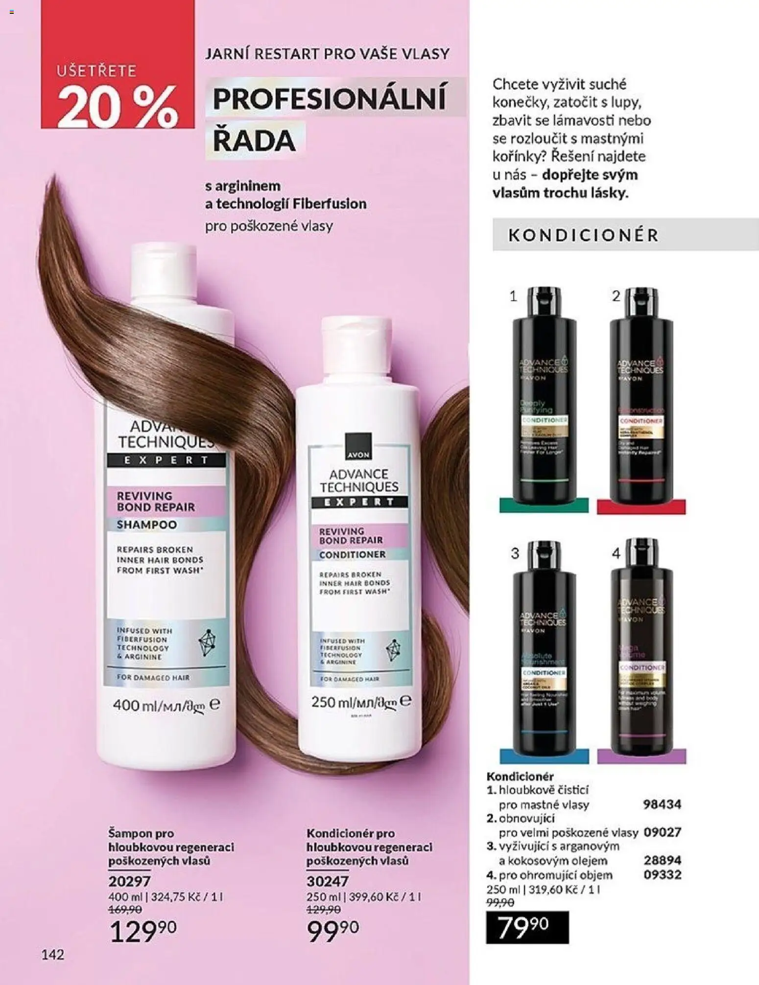 Avon Katalog 04/2026 od 01.04.2026 | Strana: 142 | Produkty: Šampon, Kondicionér