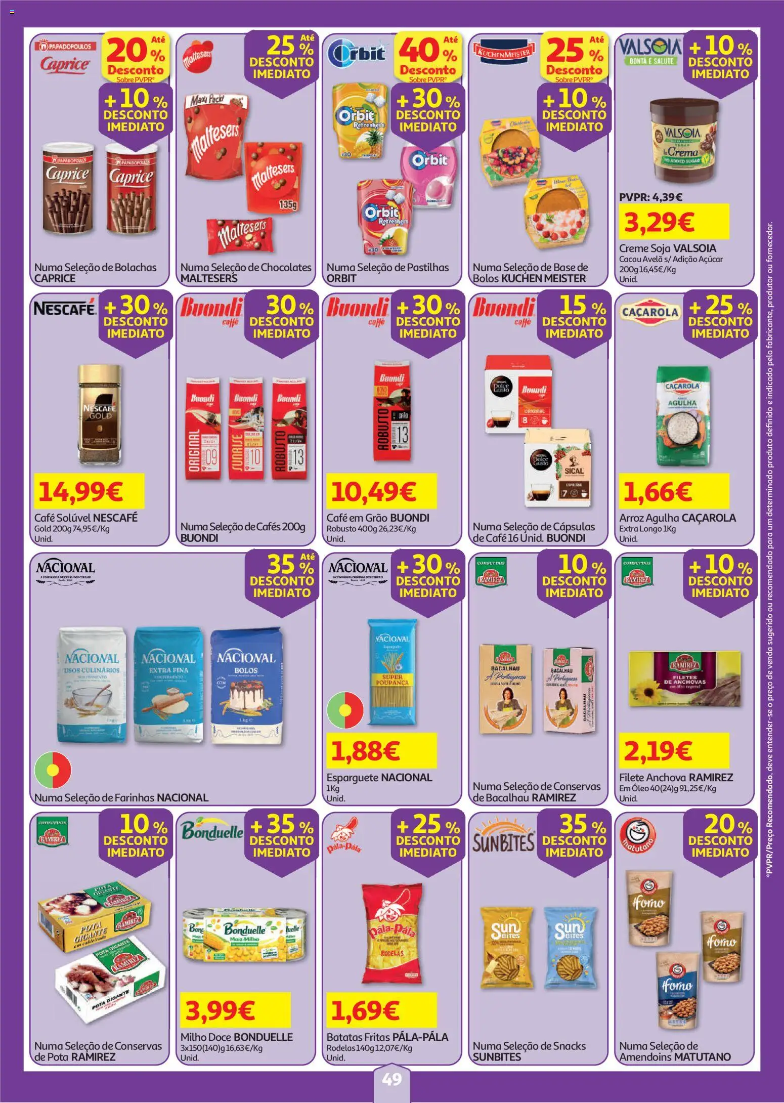 Auchan folheto │ válido de 30/07/2026 | Página: 49 | Produtos: Soja, Amendoins, Creme, Milho