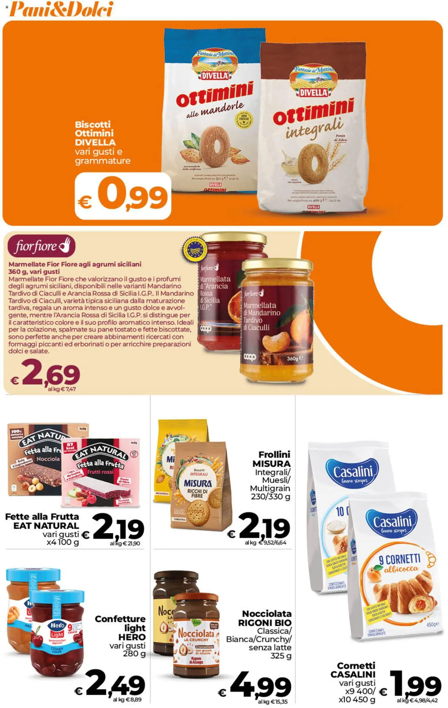 Volantino Ipercoop del 23/10/2026 | Pagina: 30 | Prodotti: Biscotti, Agrumi, Arancia, Dolci