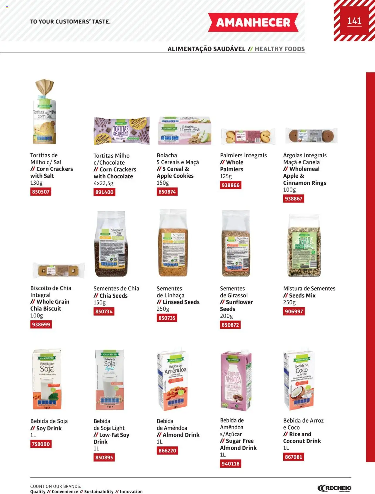 Recheio AS NOSSAS MARCAS │ válido de 19/12/2023 | Página: 141 | Produtos: Sal, Maça, Arroz, Milho