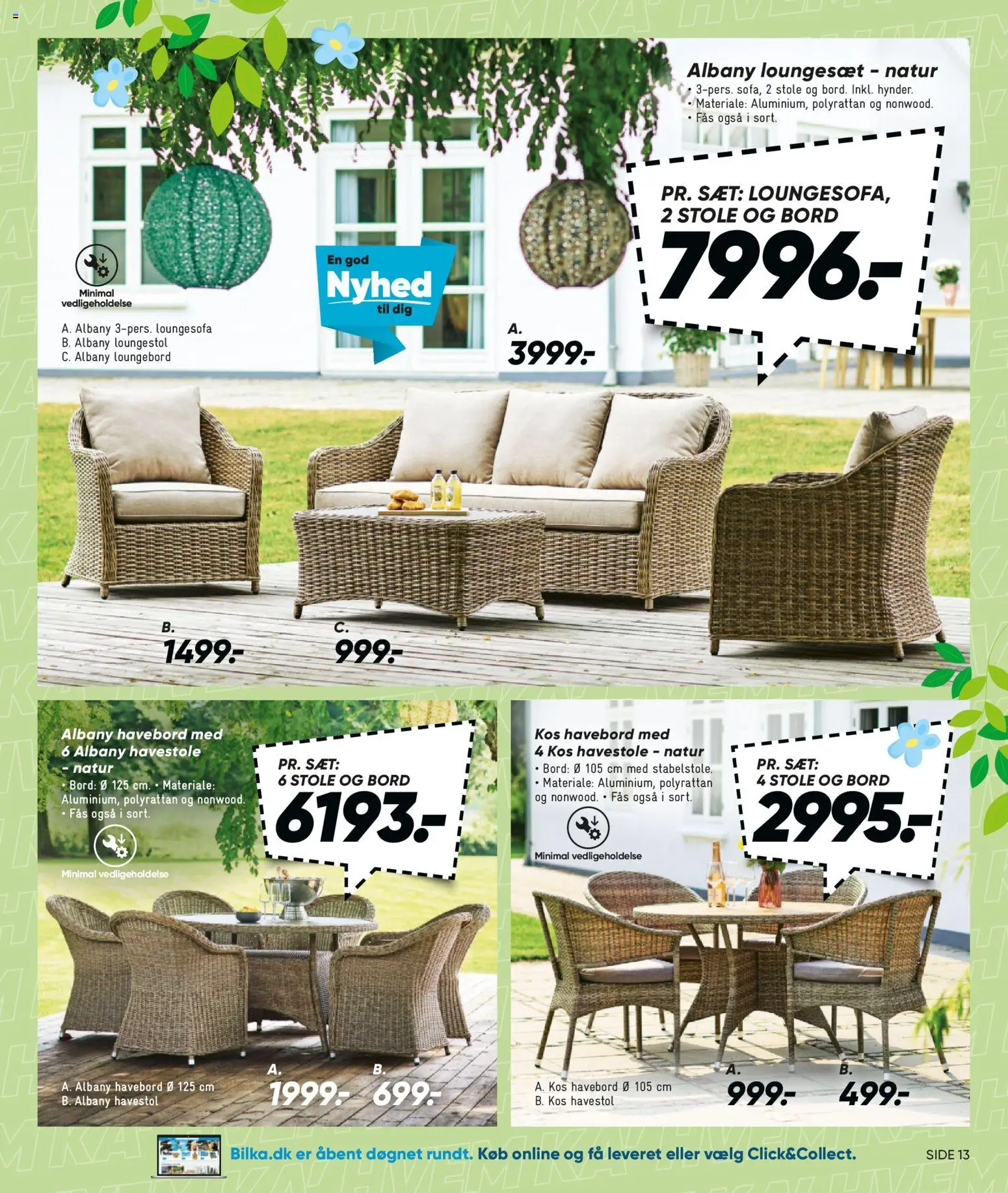 Bilka tilbudsavis – gyldig fra 27.03.2026 | Side: 13 | Produkter: Bord, Havestole, Loungesæt