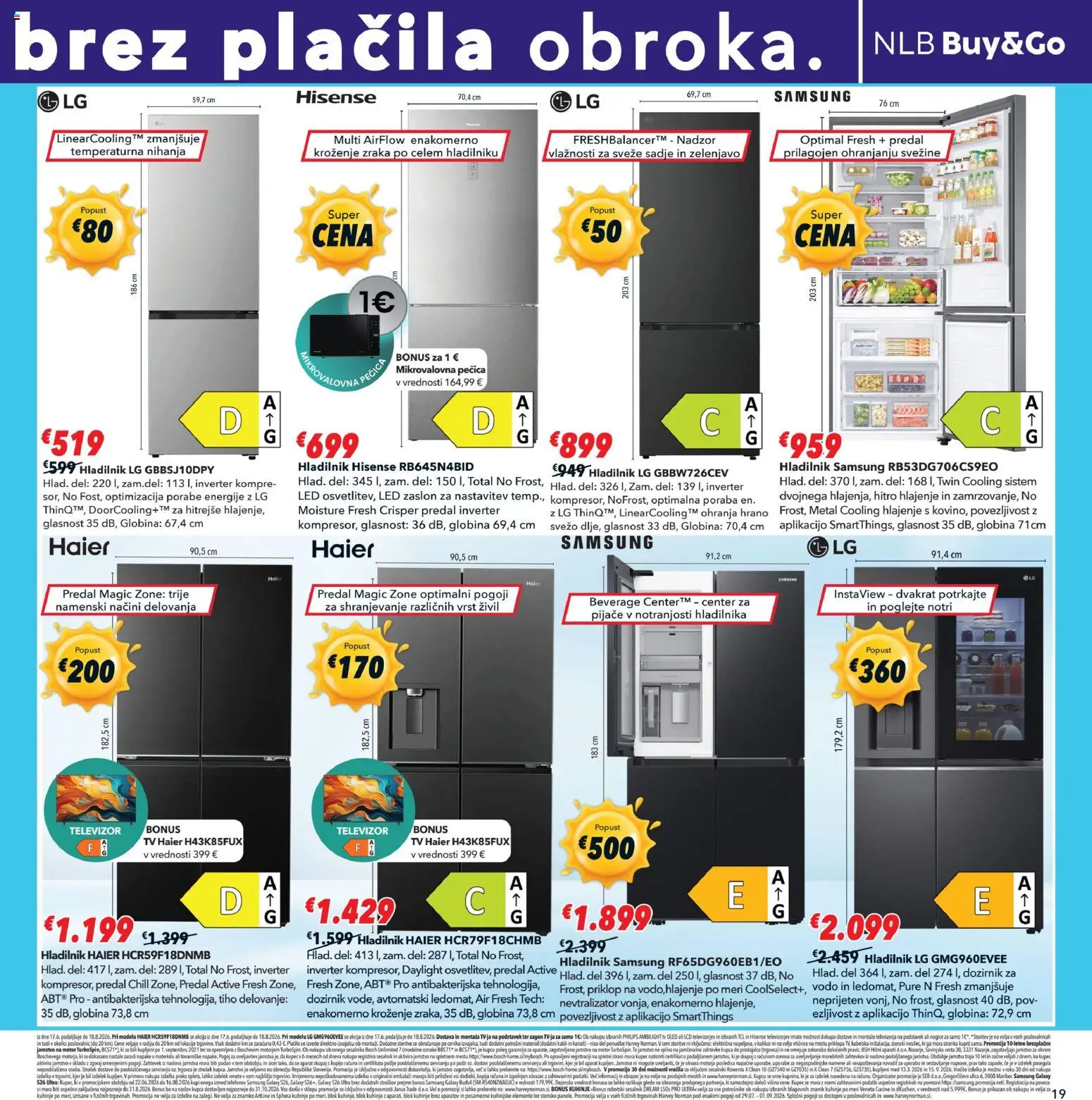 Novi Harvey Norman katalog ponudbe – veljaven od 29.07.2026 | Stran: 19
