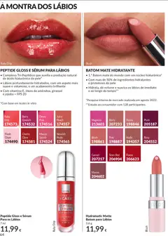 Pré-visualização Hydramatic Matte Batom para Lábios, 1.º Batom mate do mundo com um núcleo hialurónico. Com mais de 50% de ingredientes hidratantes e protetores da pele. Hidrata, dá volume e suaviza os lábios de imediato e ao longo do tempo. válido de 01.06.2026 | Página: 64