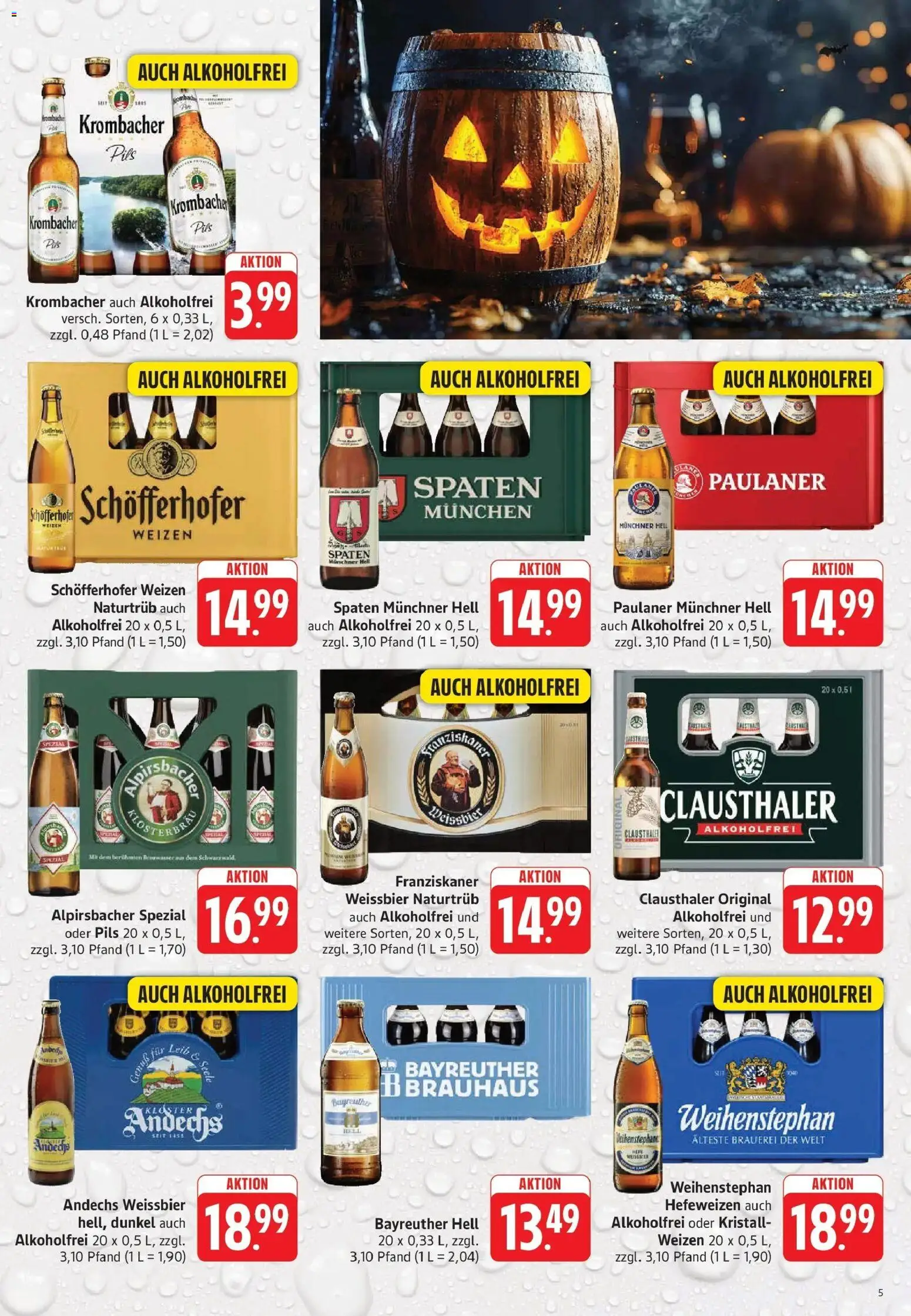 Trinkgut Prospekt St. Leon-Rot (ab 26.10.2026) » Angebote online | Seite: 5 | Produkte: Franziskaner, Weißbier, Krombacher, Paulaner