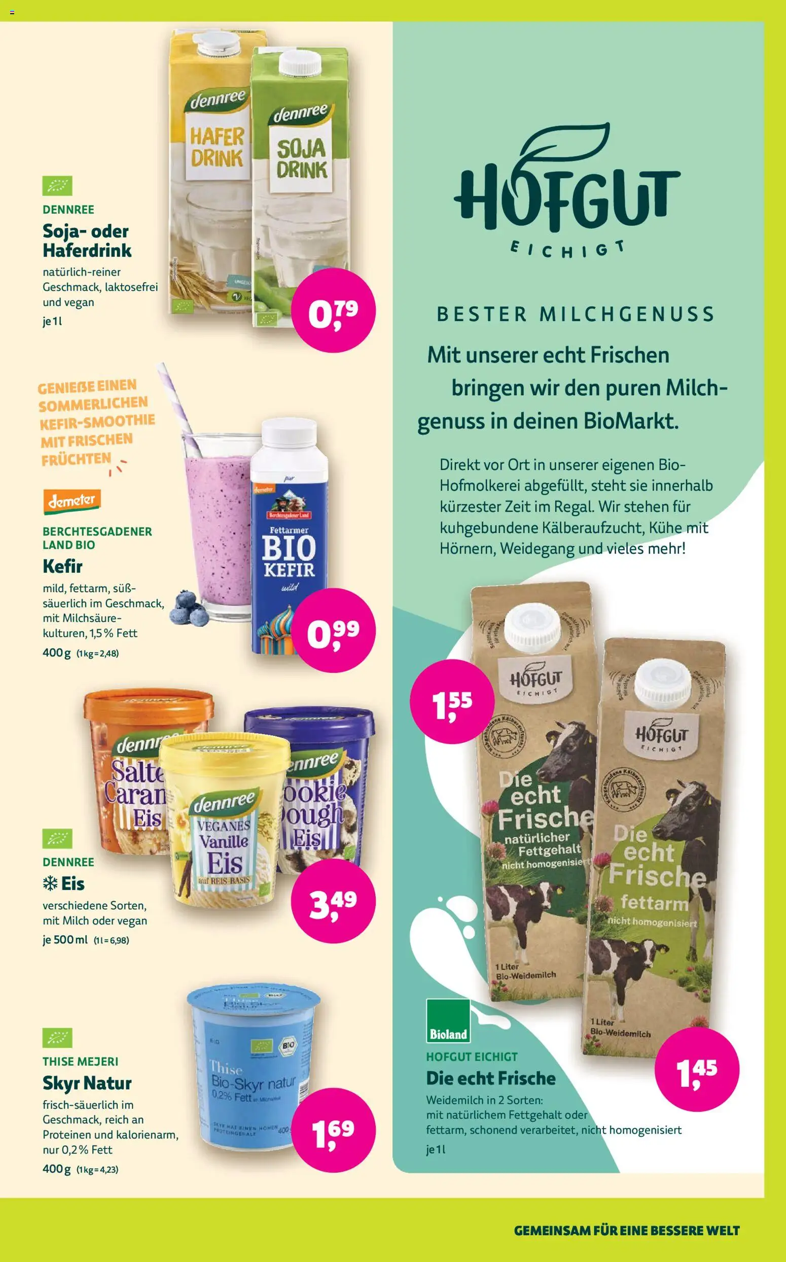 BioMarkt Prospekt – gültig ab 13.08.2026 | Seite: 3 | Produkte: Kefir, Milch, Haferdrink, Reis