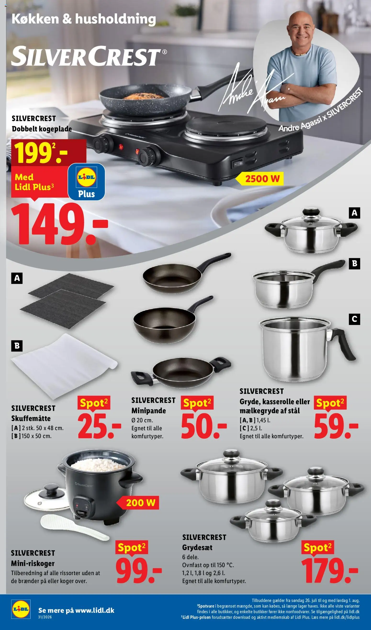 Lidl tilbudsavis – gyldig fra 26/07/2026 | Side: 19 | Produkter: Søm, Kogeplade