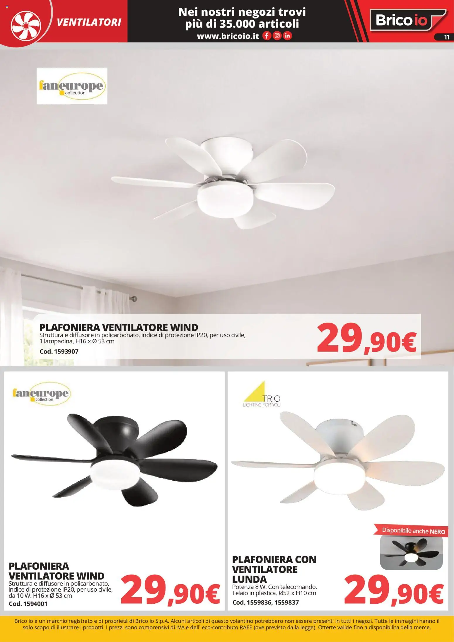 Volantino Brico io del 01/05/2026 | Pagina: 11 | Prodotti: Ventilatore