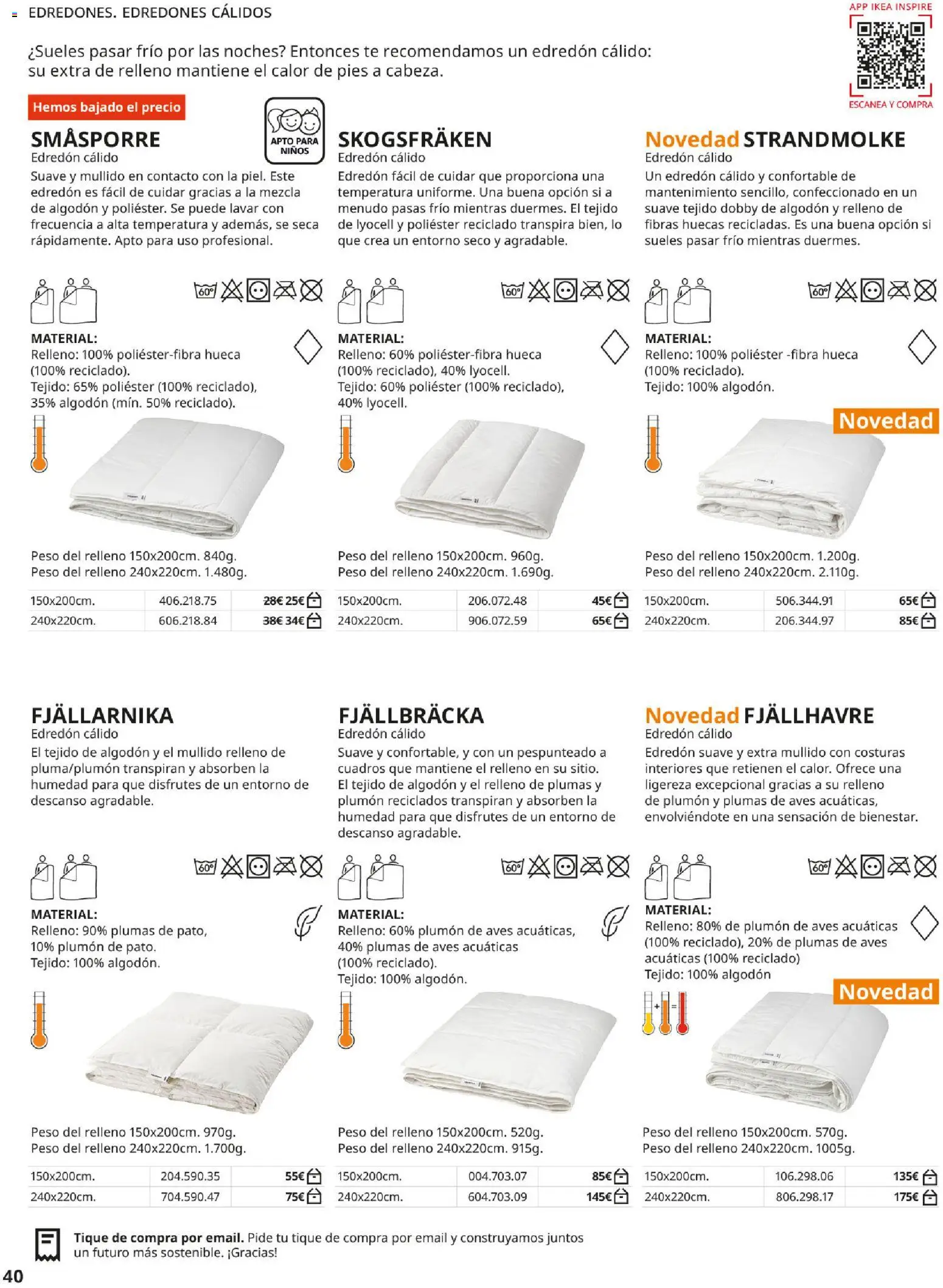 IKEA - Confort │ válido desde el 01/09/2026 | Página: 40 | Productos: Aves, Té, Pasas, Algodón