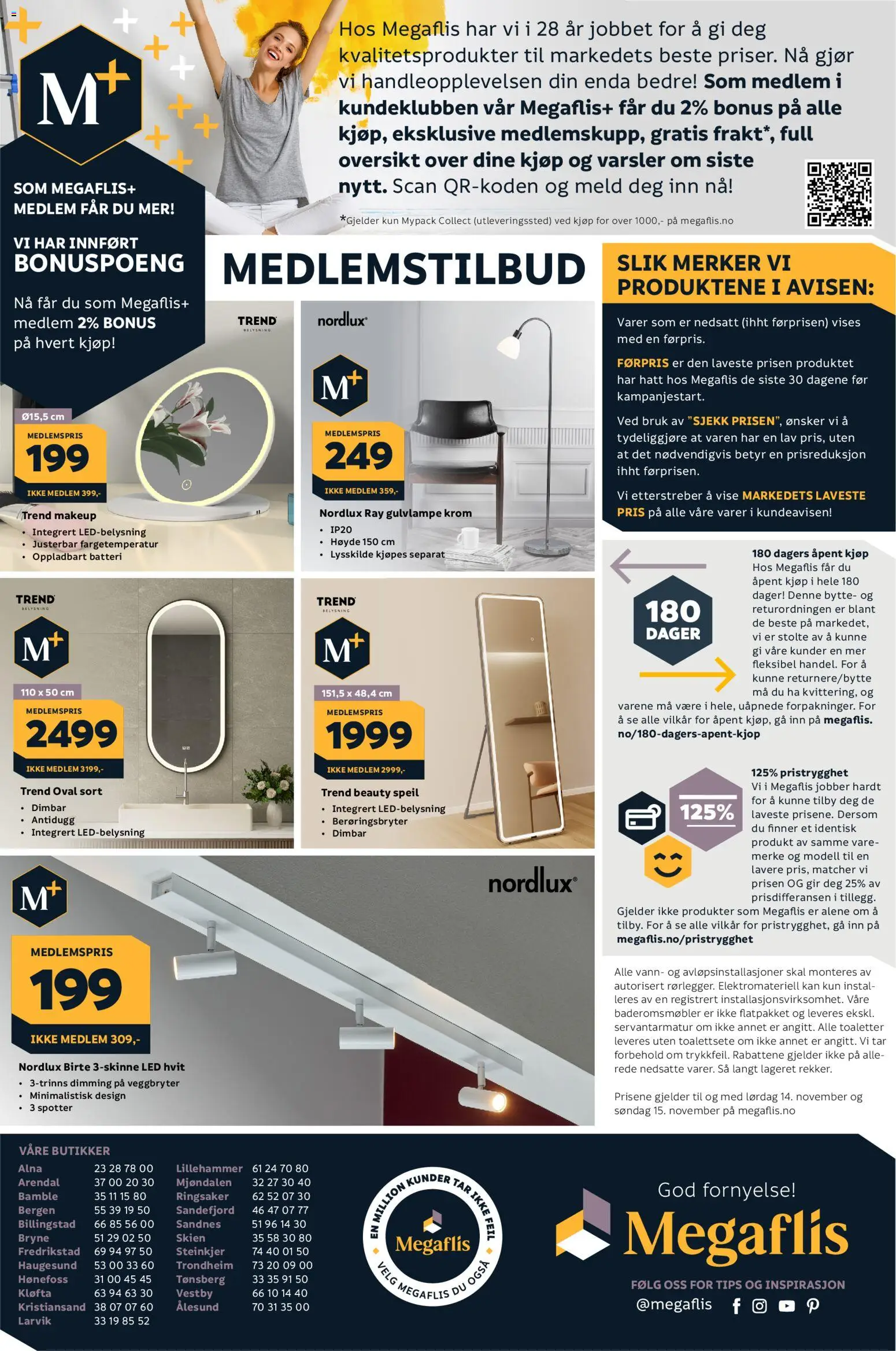 {H1} | Side: 40 | Produkter: Toalettsete, Belysning, Ved, Speil