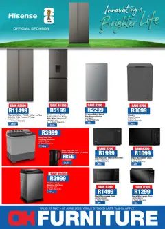 OK Furniture specials catalogue – valid from 27.05.2026