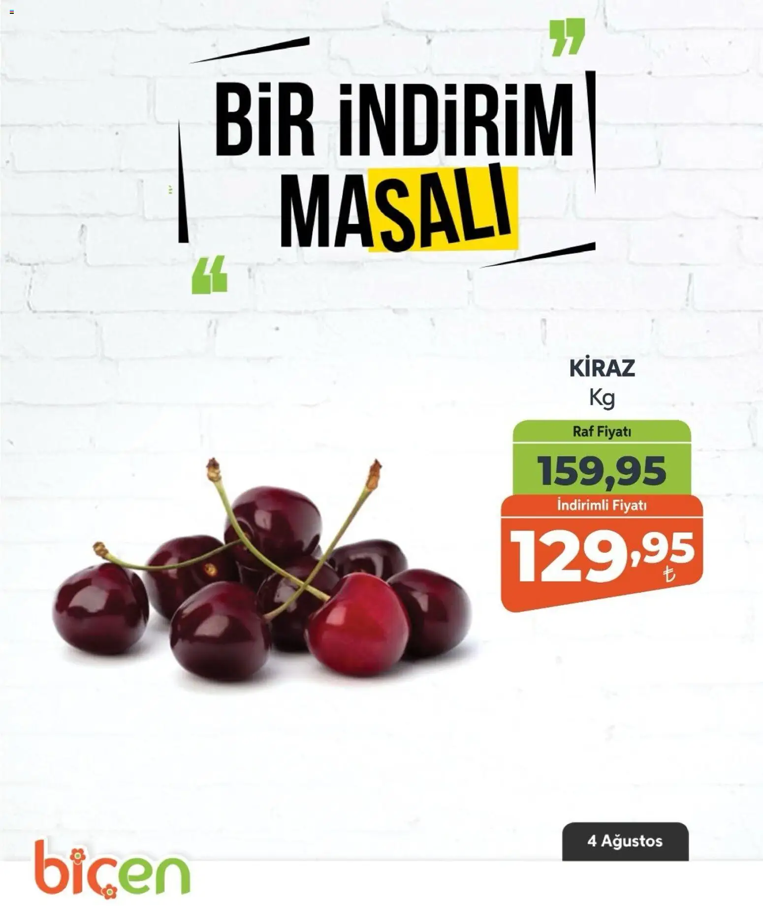 Biçen Market - Bir İndirim MaSalı - meyve - 04 Ağustos 2026 tarihinden itibaren geçerlidir | Sayfa: 8
