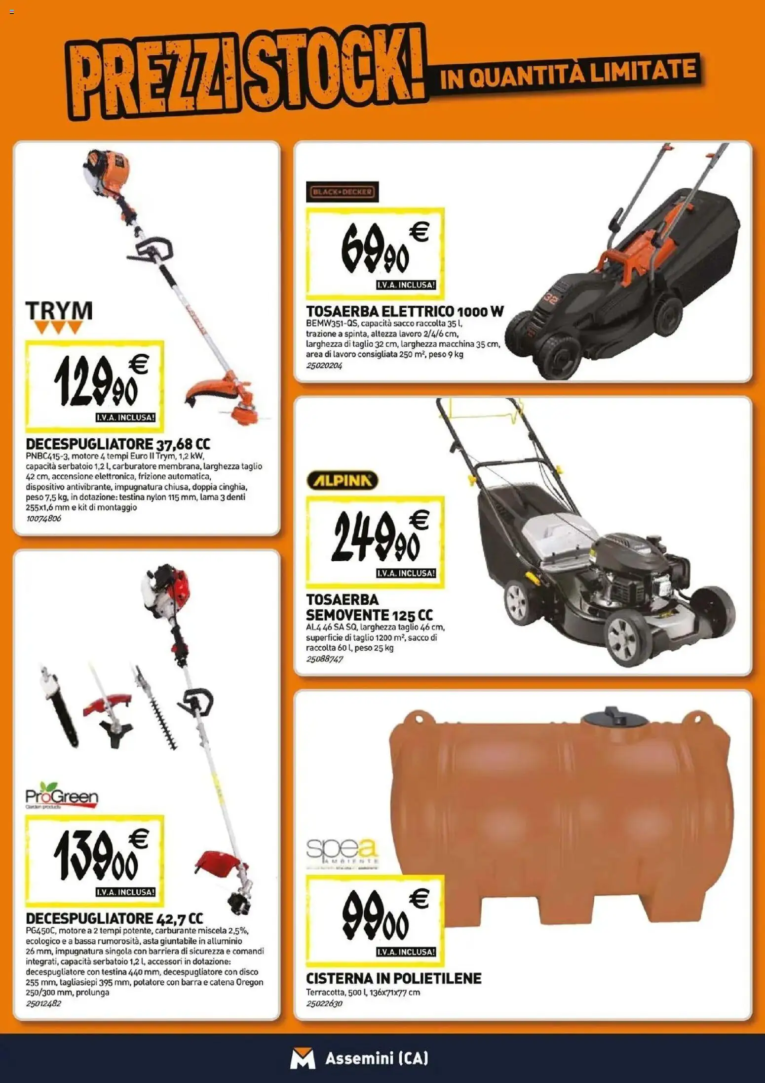 Volantino TECNOMAT del 23.04.2026 | Pagina: 17 | Prodotti: Tagliasiepi, Decespugliatore, Disco, Alluminio