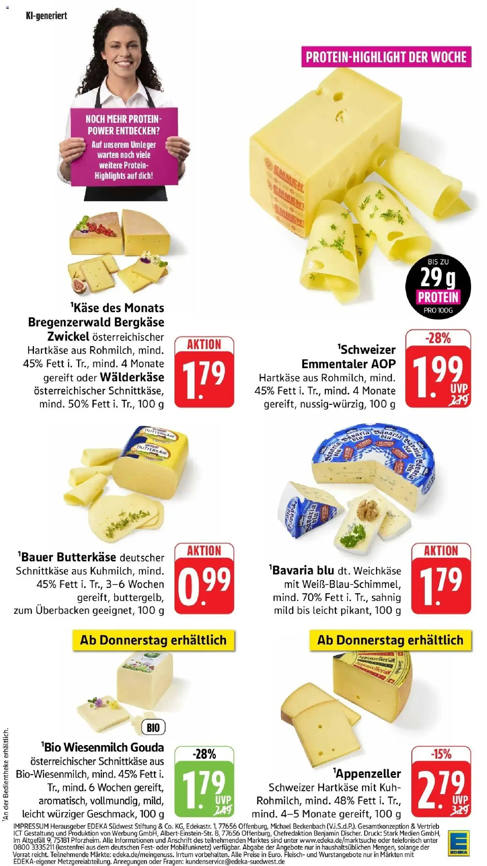 Edeka Prospekt Vaihingen-Kleinglattbach (ab 19.10.2026) » Angebote Online | Seite: 12 | Produkte: Gouda, Fleisch