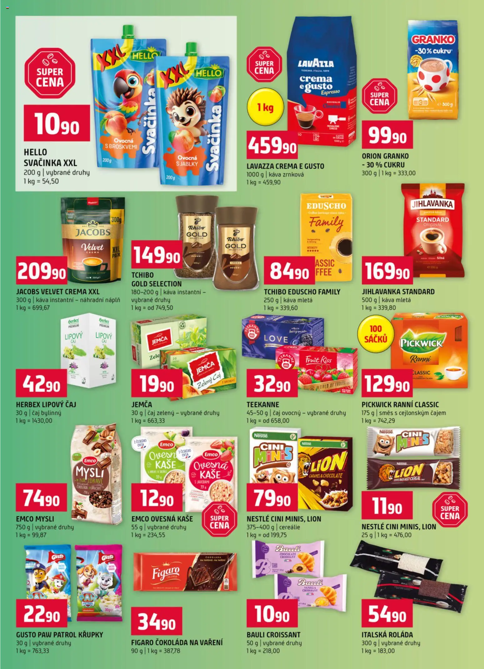 Terno leták od 15.04.2026 | Strana: 9 | Produkty: Emco Mysli, Cereálie, Zelený čaj, Croissant