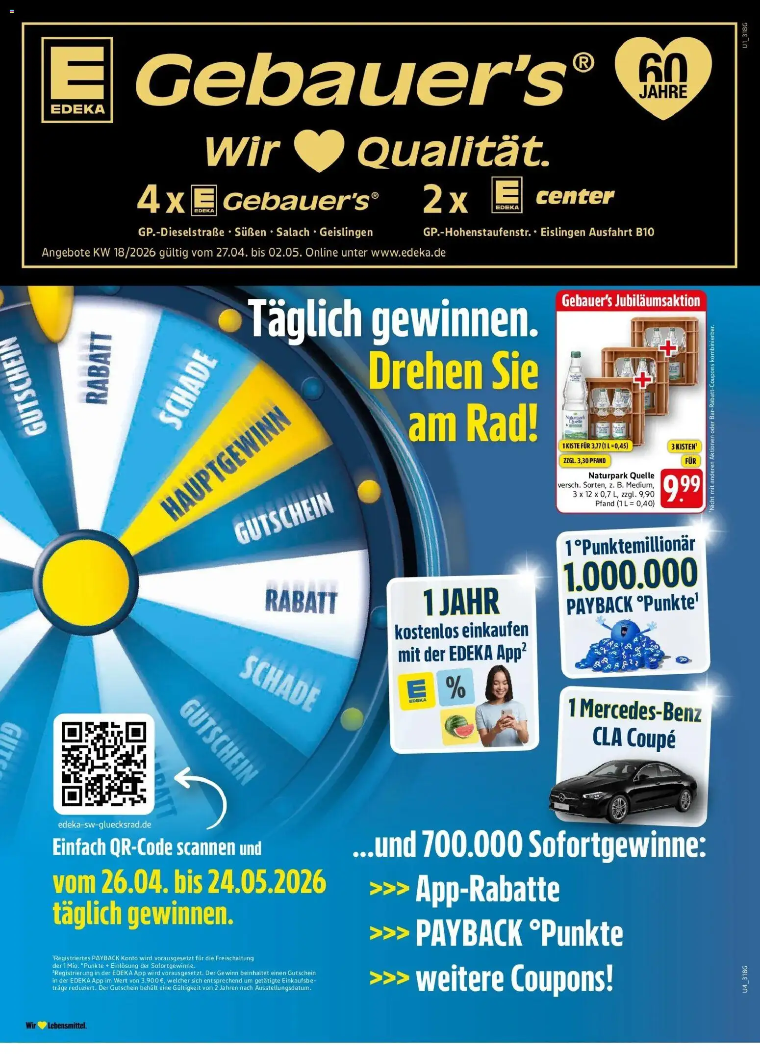 Edeka prospekt Geislingen	 – gültig ab 27.04.2026 | Seite: 1