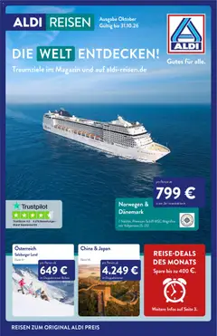 Aldi Reisen  Reisemagazin ab 01.10.2026 gültig