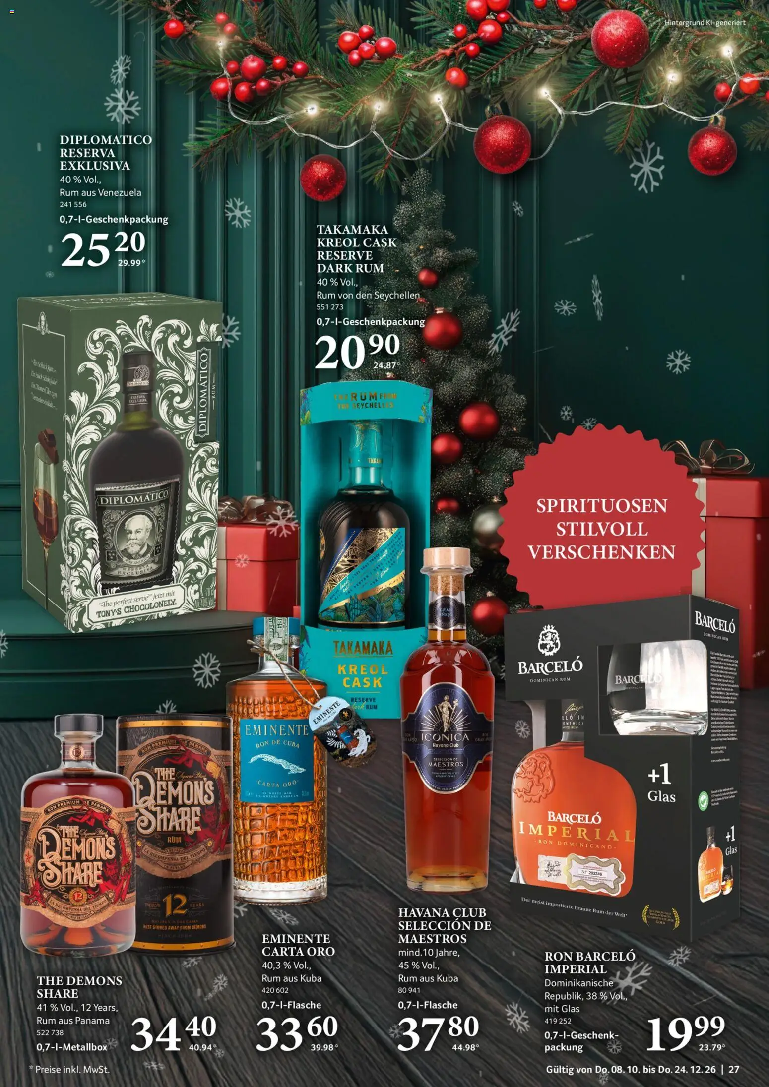 Selgros Feine Geschenke – gültig ab 08.10.2026 | Seite: 27 | Produkte: Havana club, Rum