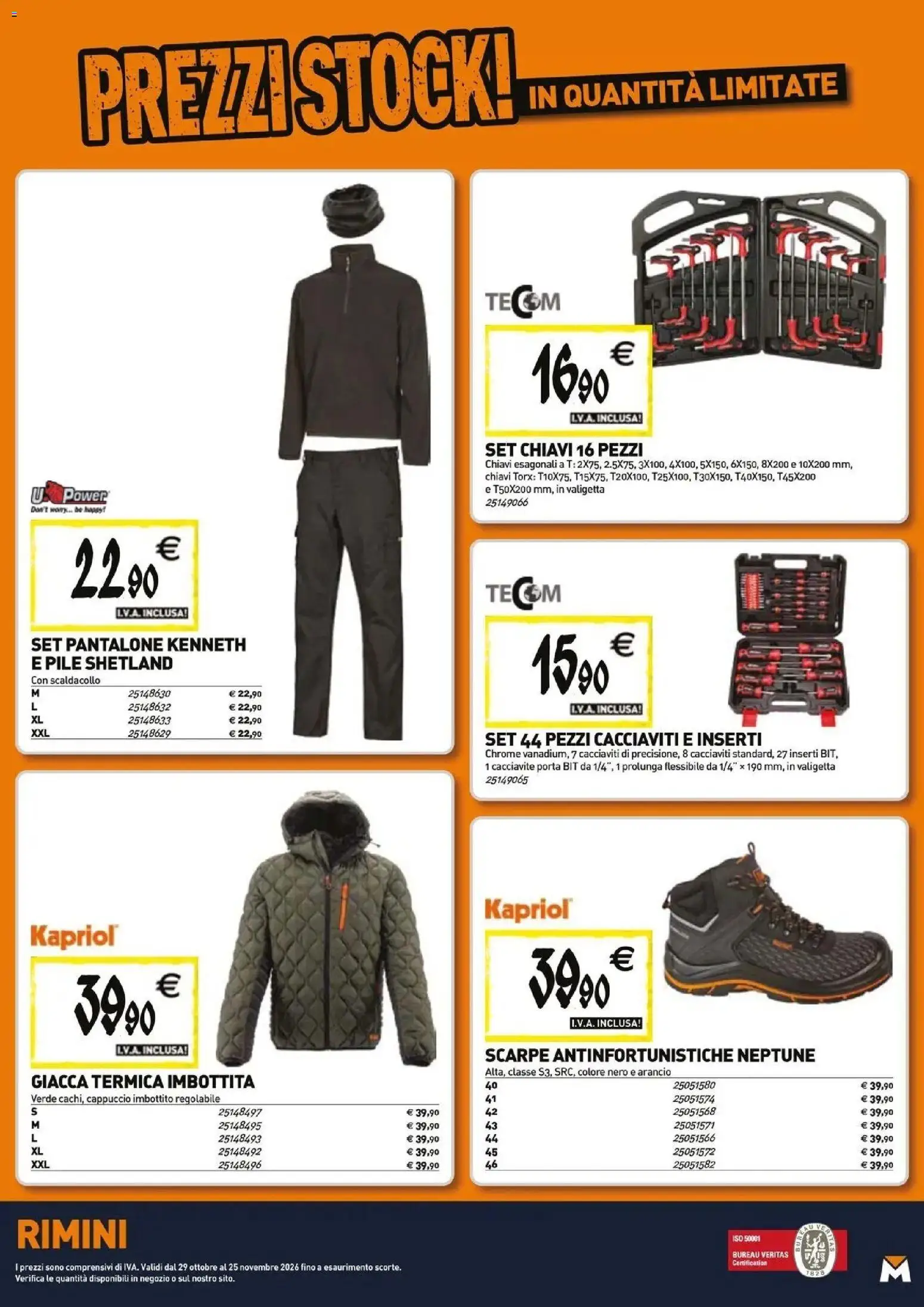 Nuovo Tecnomat catalogo dal 29/10/2026 > offerte anteprima 🛍️ | Pagina: 19 | Prodotti: Pile, Giacca, Inserti, Valigetta