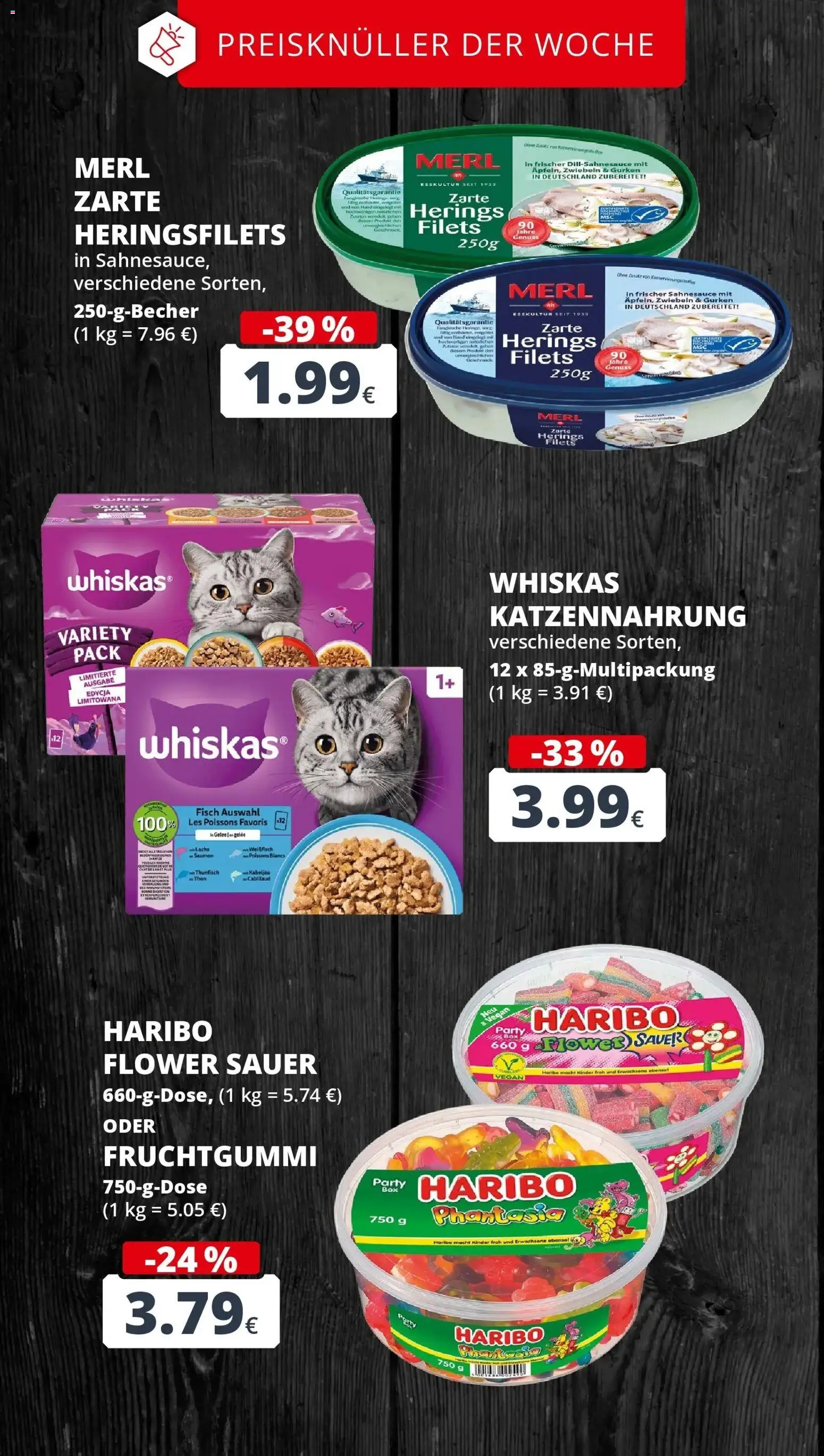 REWE Prospekt ab 28.09.2026 zum Blättern » Angebote | Seite: 4 | Produkte: Haribo, Thunfisch, Gurken, Whiskas