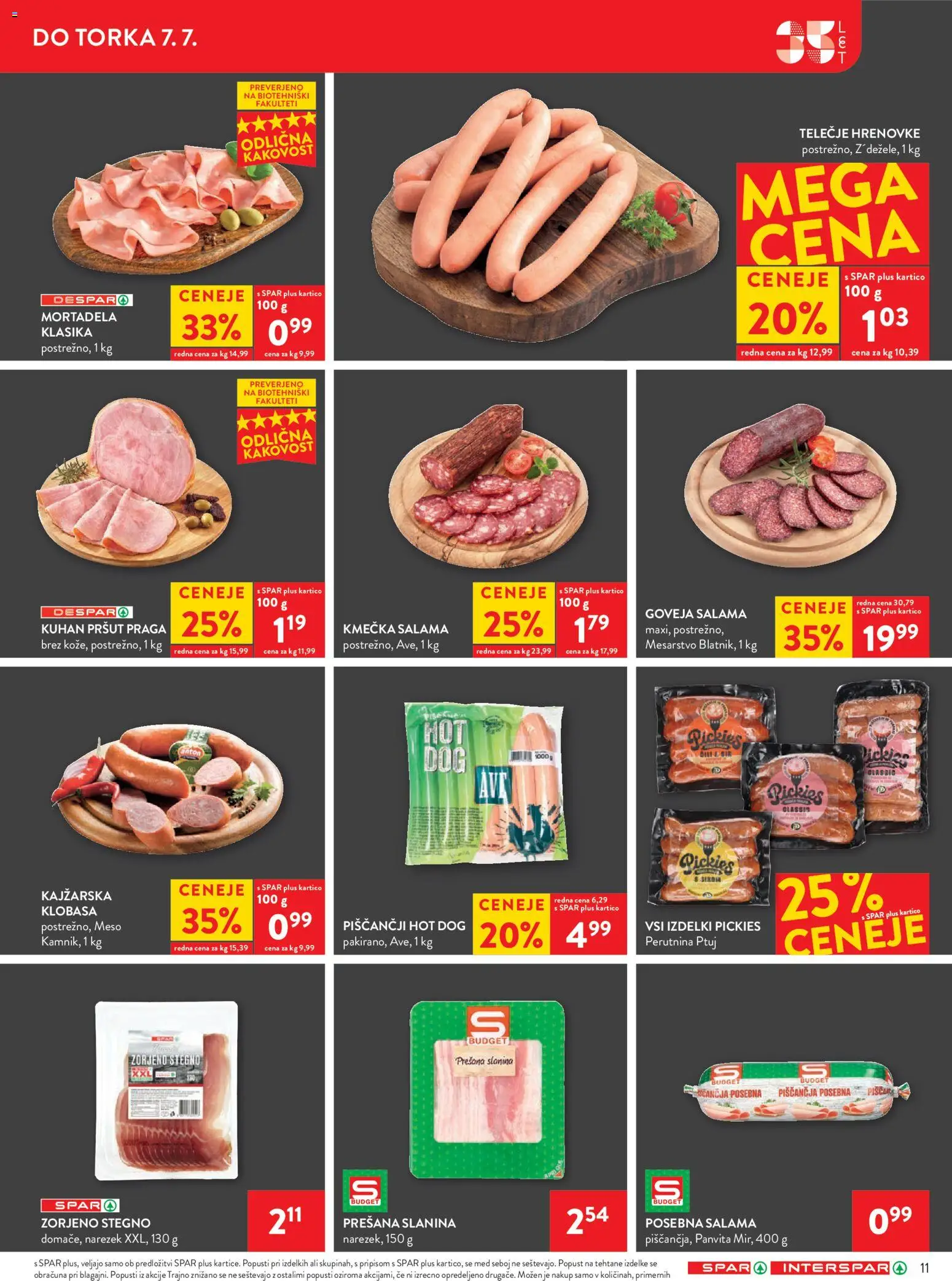 Novi Spar katalog ponudbe – veljaven od 01.07.2026 | Stran: 11
