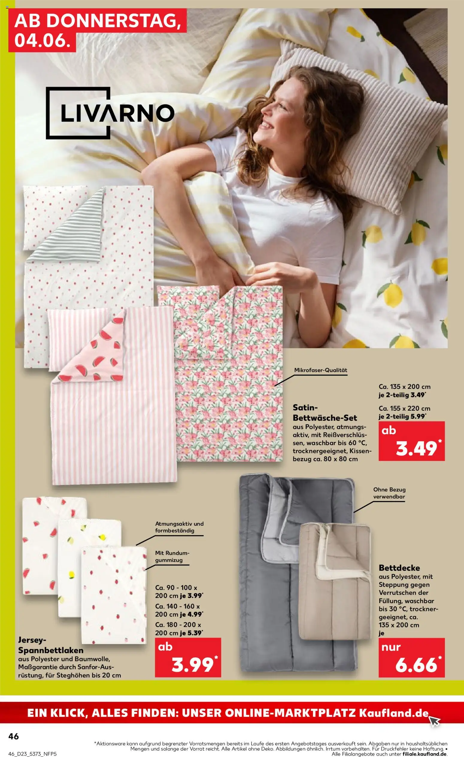 Kaufland Prospekt Hamburg – gültig ab 04.06.2026 | Seite: 46 | Produkte: Trockner, Kissen, Bettdecke