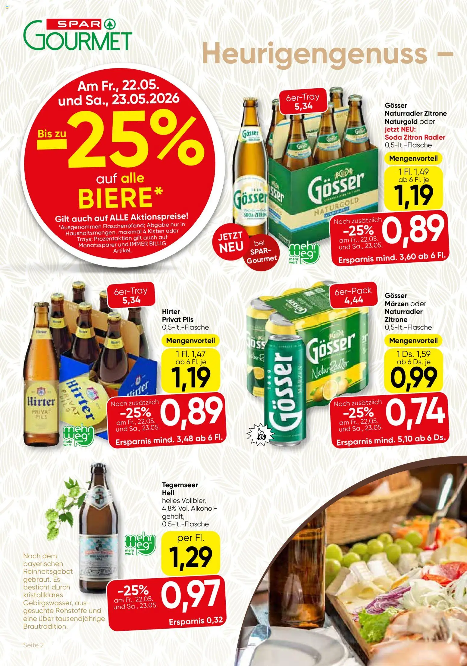 SPAR Gourmet Flugblatt gültig ab 21.05.2026 | Seite: 2 | Produkte: Zitrone