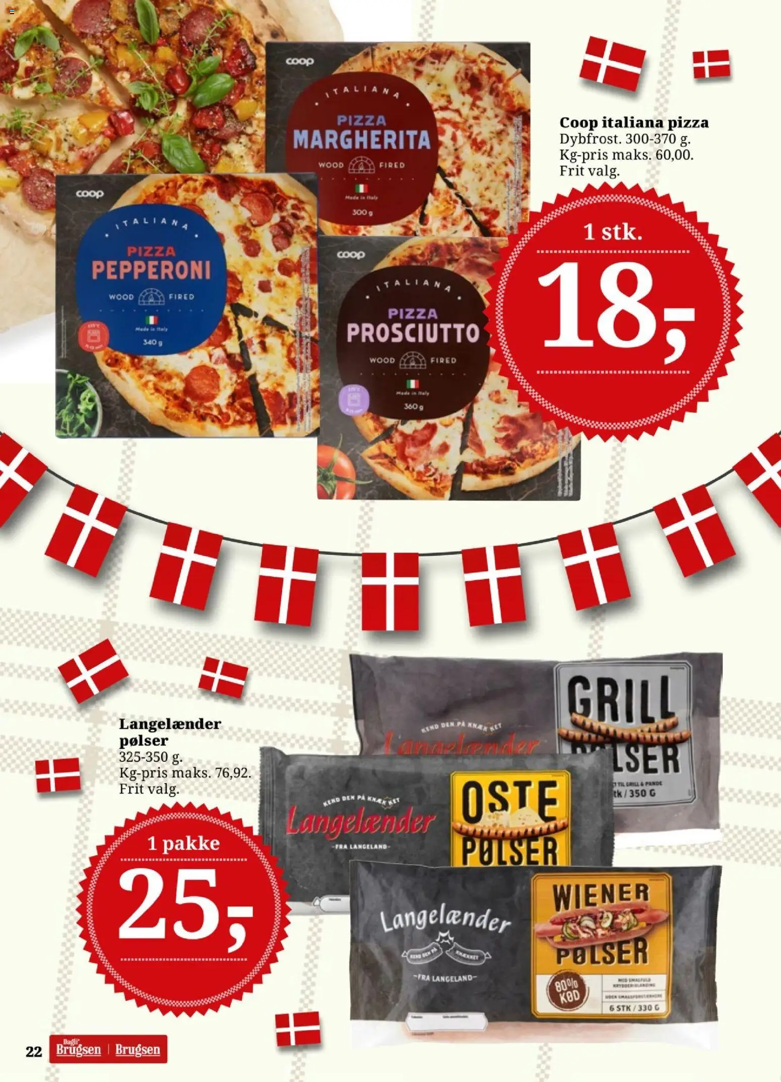Dagli'Brugsen tilbudsavis – gyldig fra 25/09/2026 | Side: 23 | Produkter: Pølser, Pizza, Grill