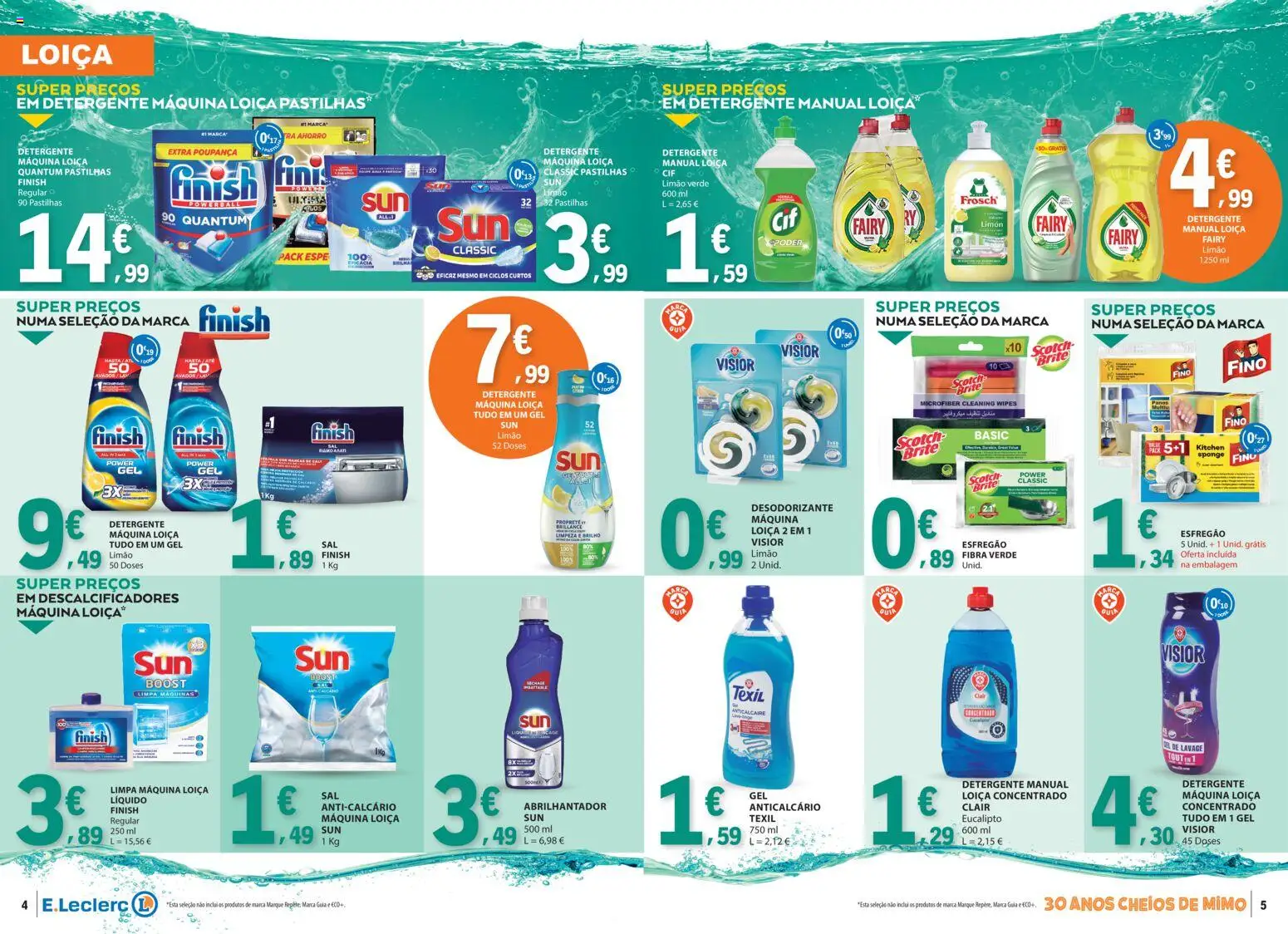 E.Leclerc - Folheto Limpeza do Lar │ válido de 25/08/2026 | Página: 3 | Produtos: Esfregão, Abrilhantador, Anticalcário, Desodorizante